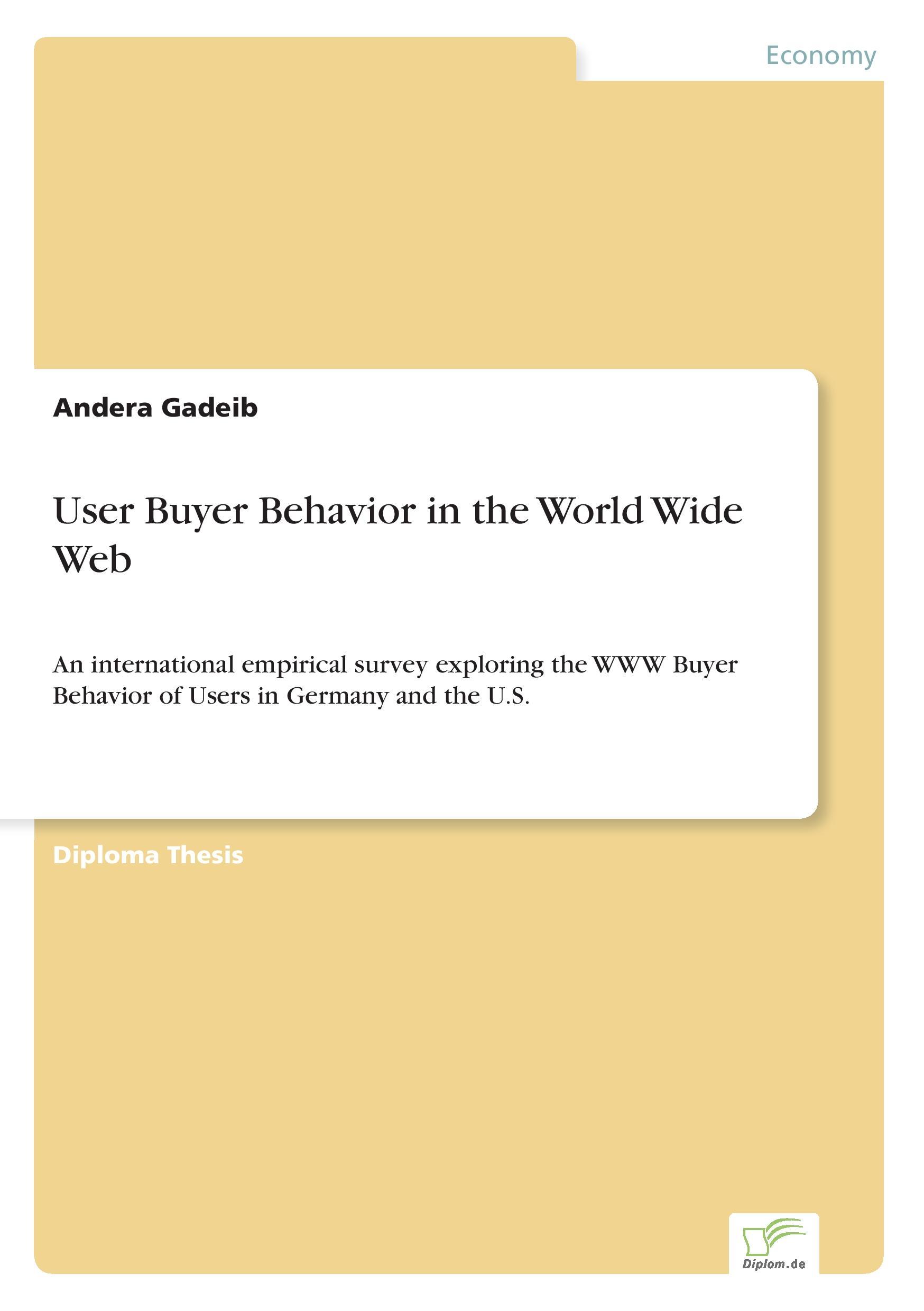 Vorderes Coverbild User Buyer Behavior in the World Wide Web