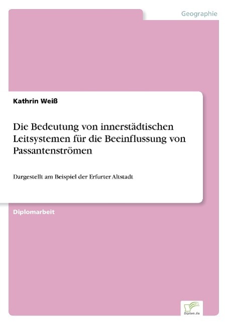 Vorderes Coverbild Die Bedeutung von innerstädtischen Leitsystemen für die Beeinflussung von Passantenströmen