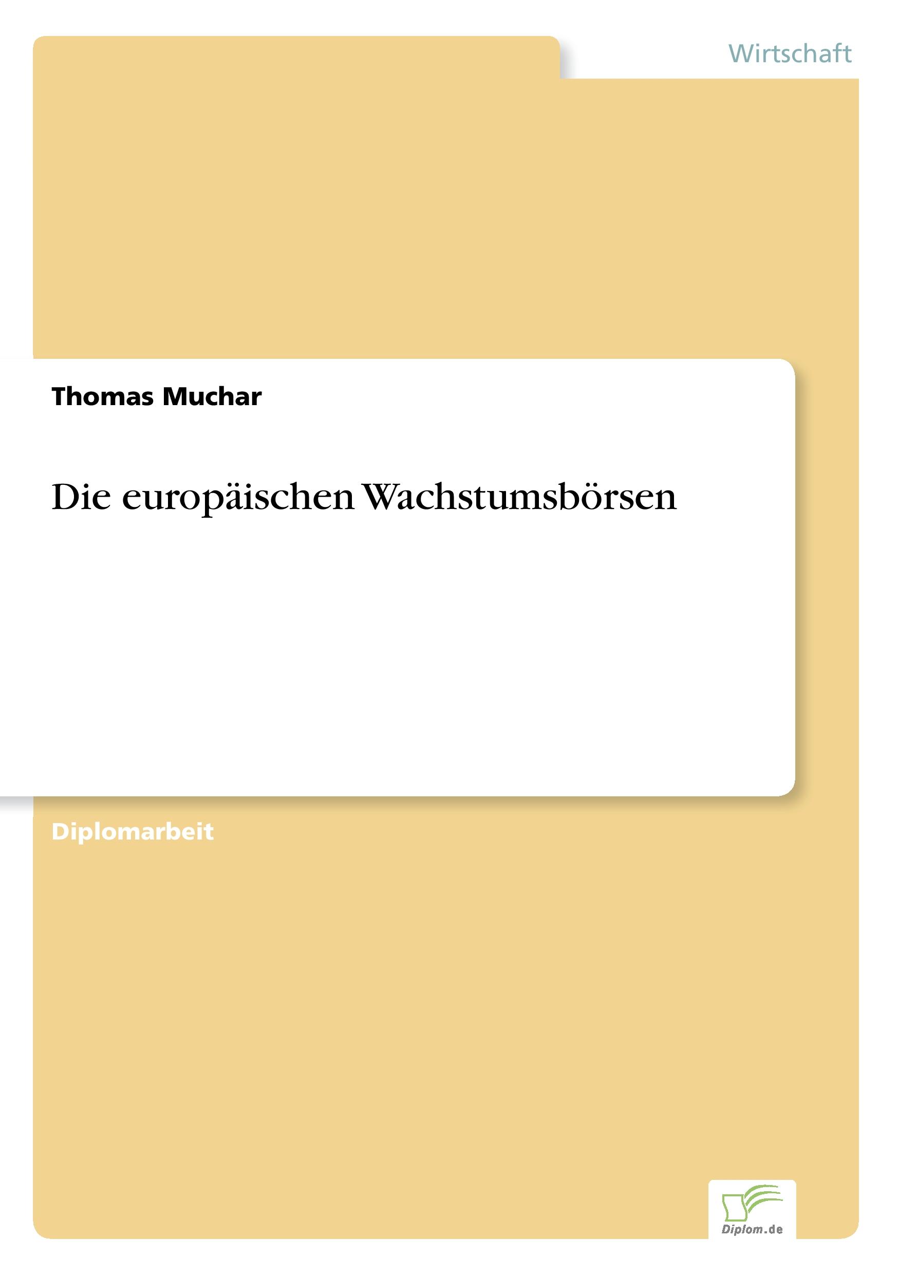 Vorderes Coverbild Die europäischen Wachstumsbörsen