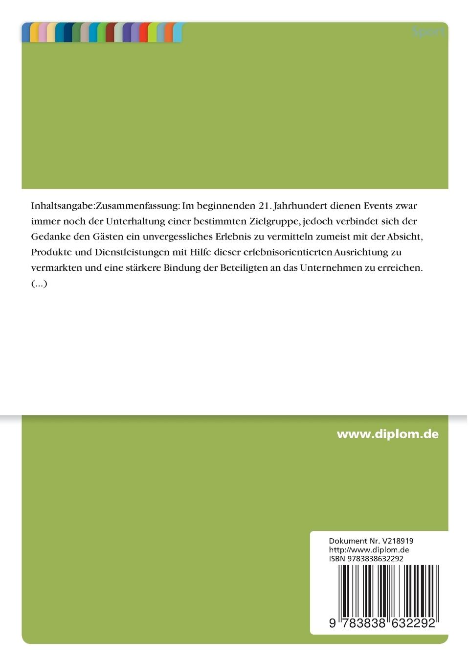 Rückseitencover Events und Emotionen