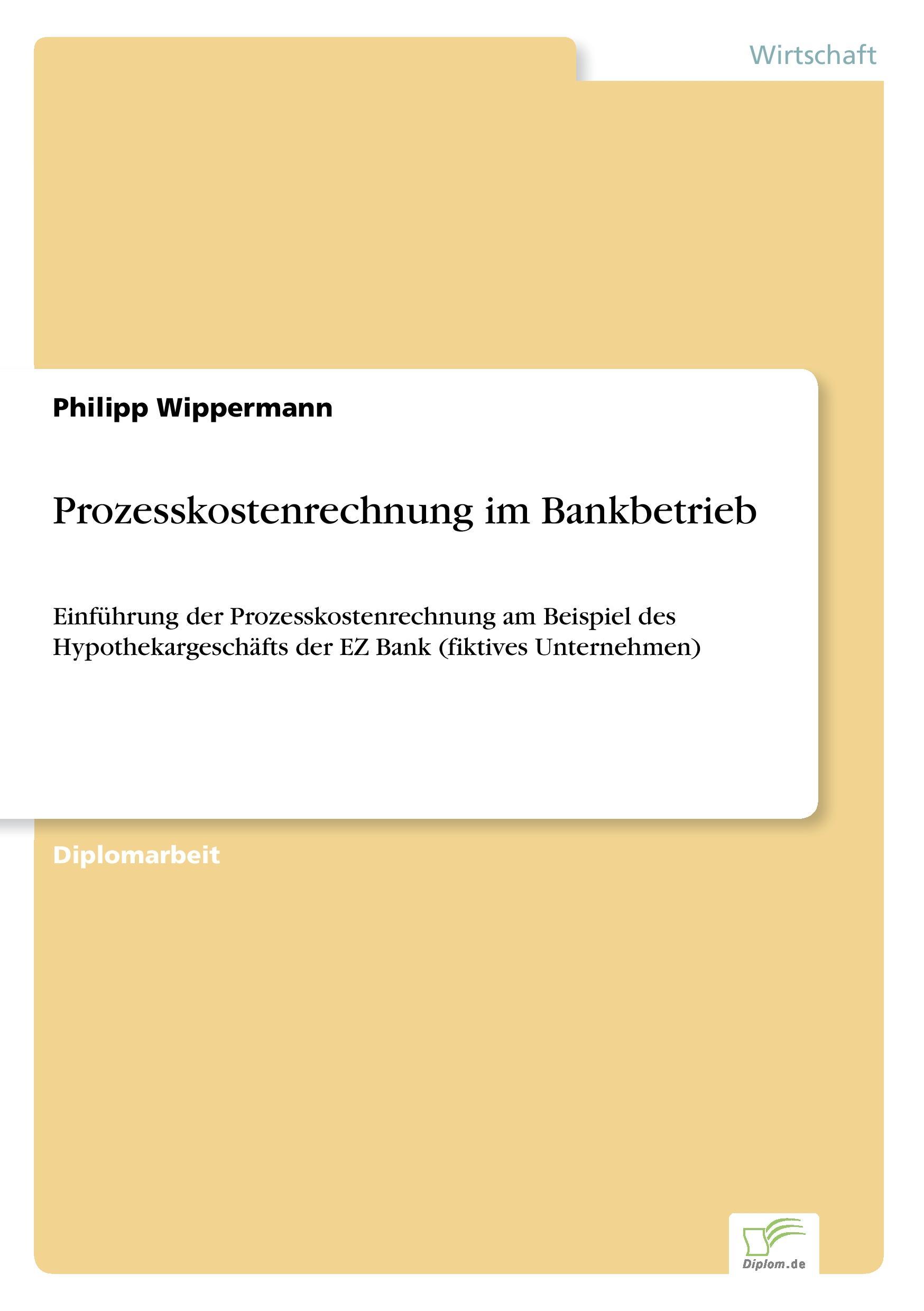 Vorderes Coverbild Prozesskostenrechnung im Bankbetrieb
