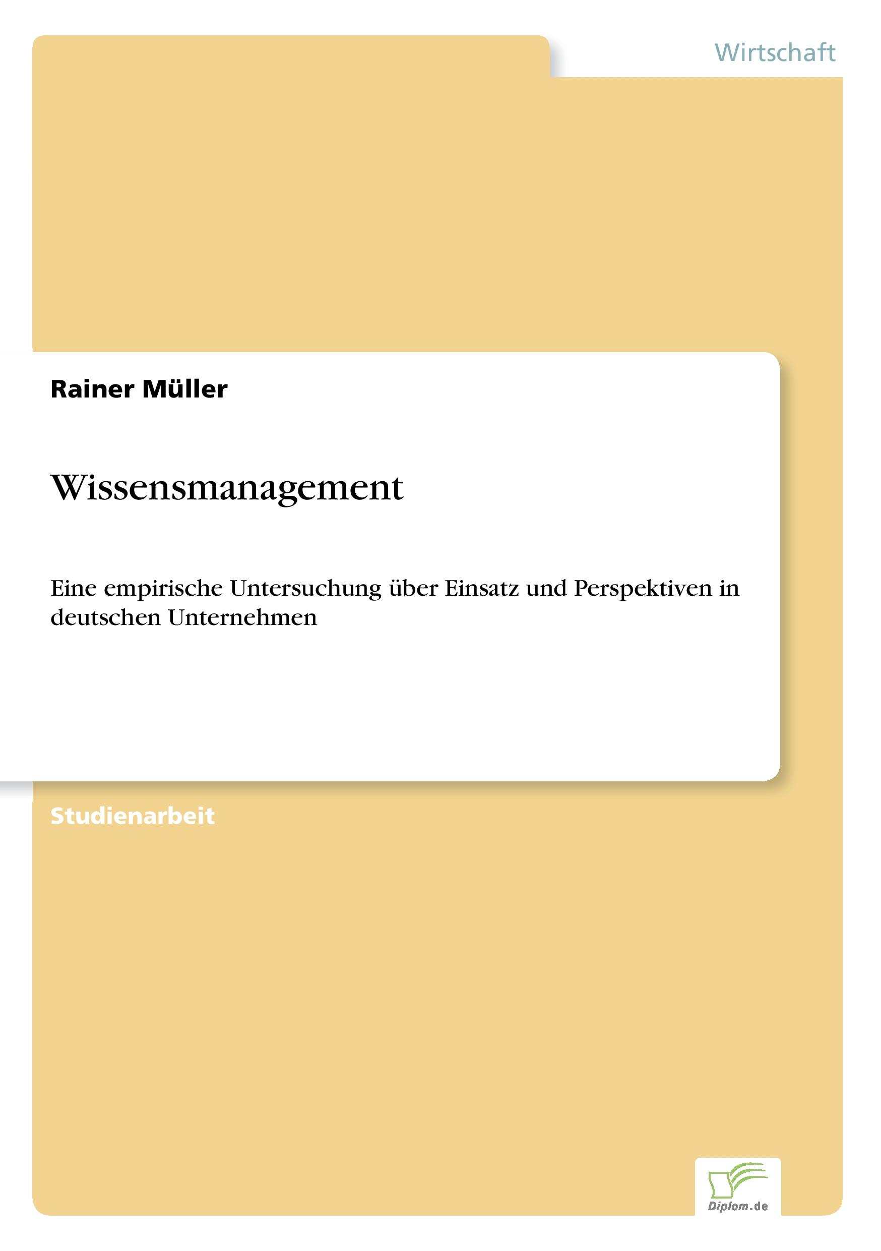 Vorderes Coverbild Wissensmanagement