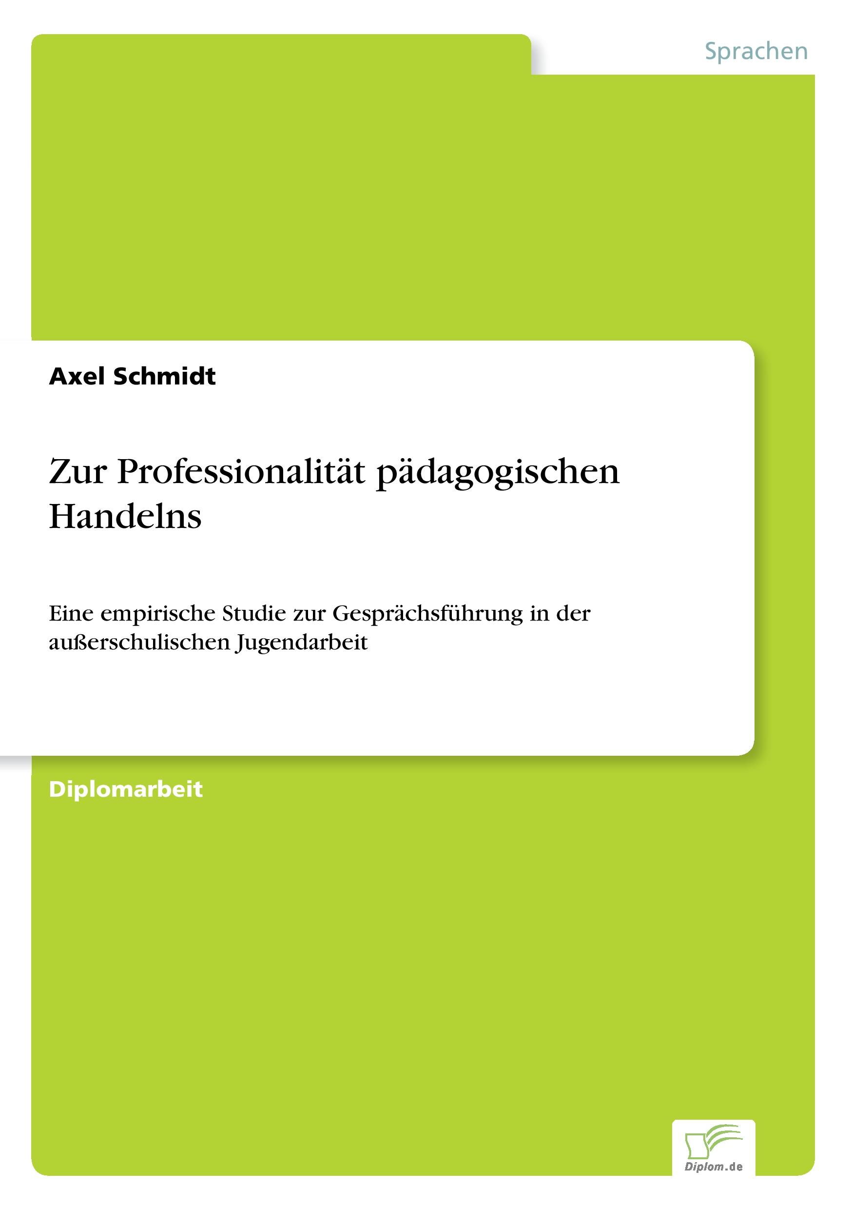 Vorderes Coverbild Zur Professionalität pädagogischen Handelns