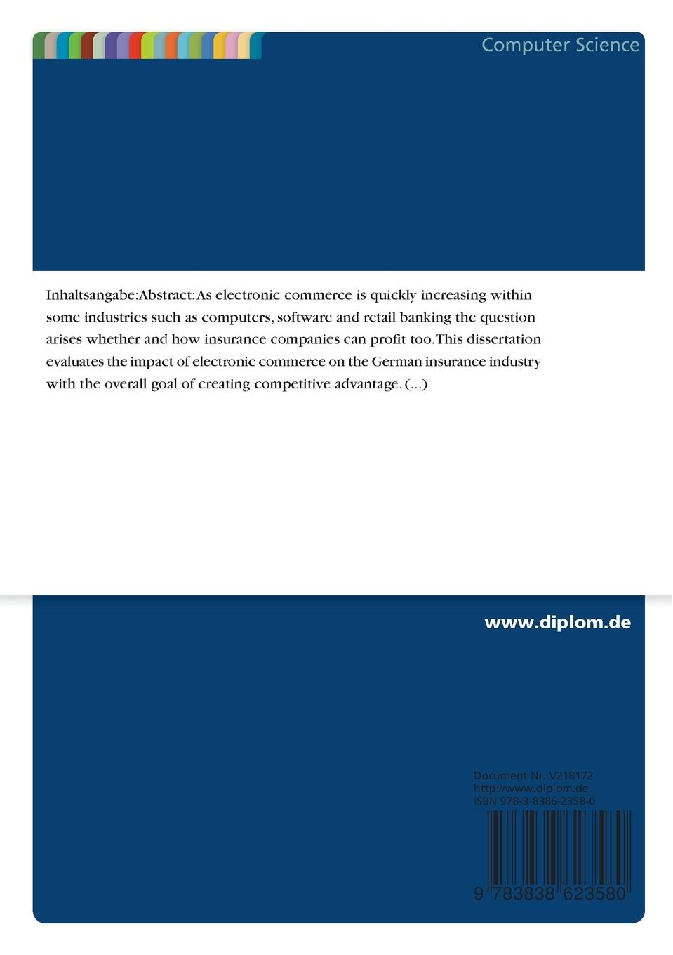 Rückseitencover Creating Competitive Advantage with Electronic Commerce