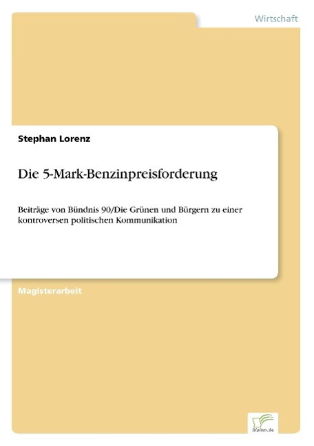 Vorderes Coverbild Die 5-Mark-Benzinpreisforderung