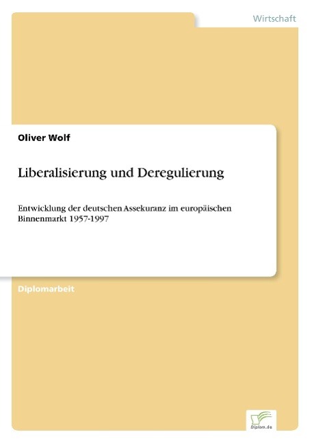 Vorderes Coverbild Liberalisierung und Deregulierung