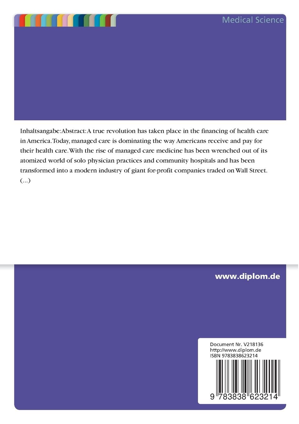 Rückseitencover Law and Practice of Private Health Insurance and Managed Care