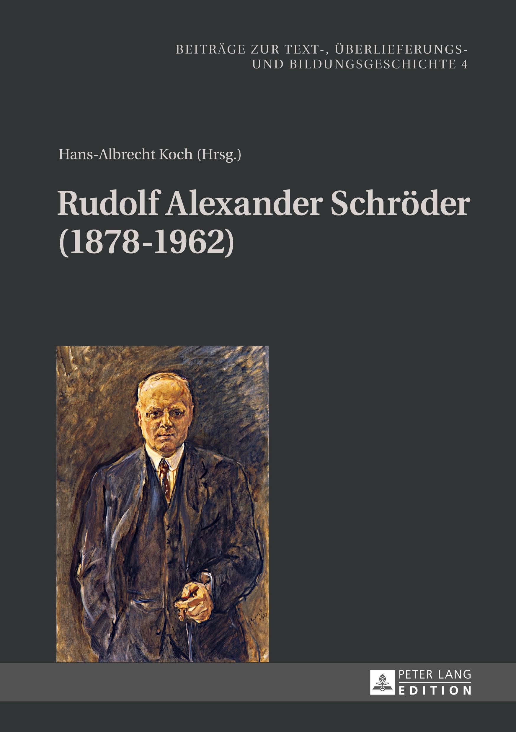 Vorderes Coverbild Rudolf Alexander Schröder (1878-1962)