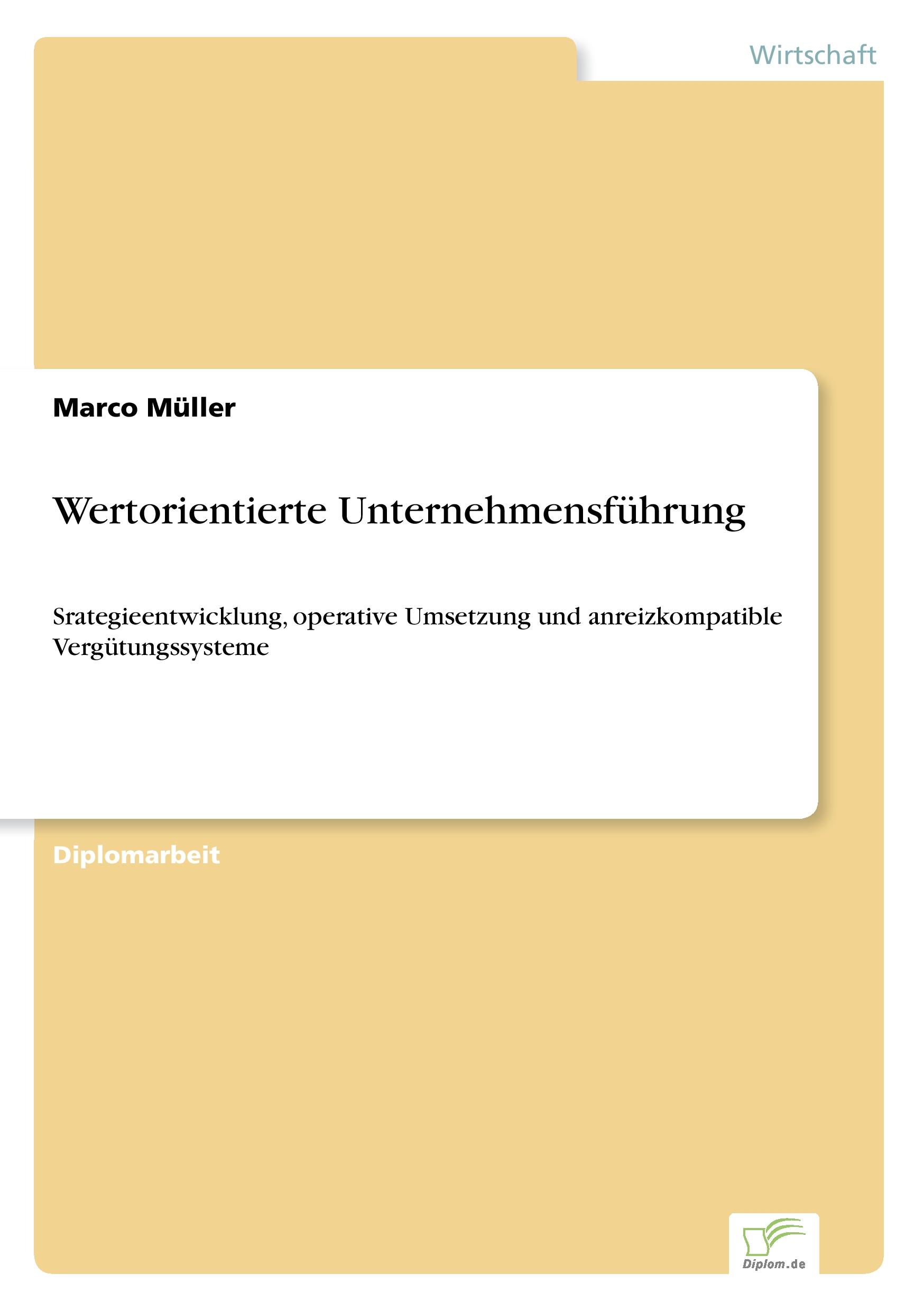 Vorderes Coverbild Wertorientierte Unternehmensführung