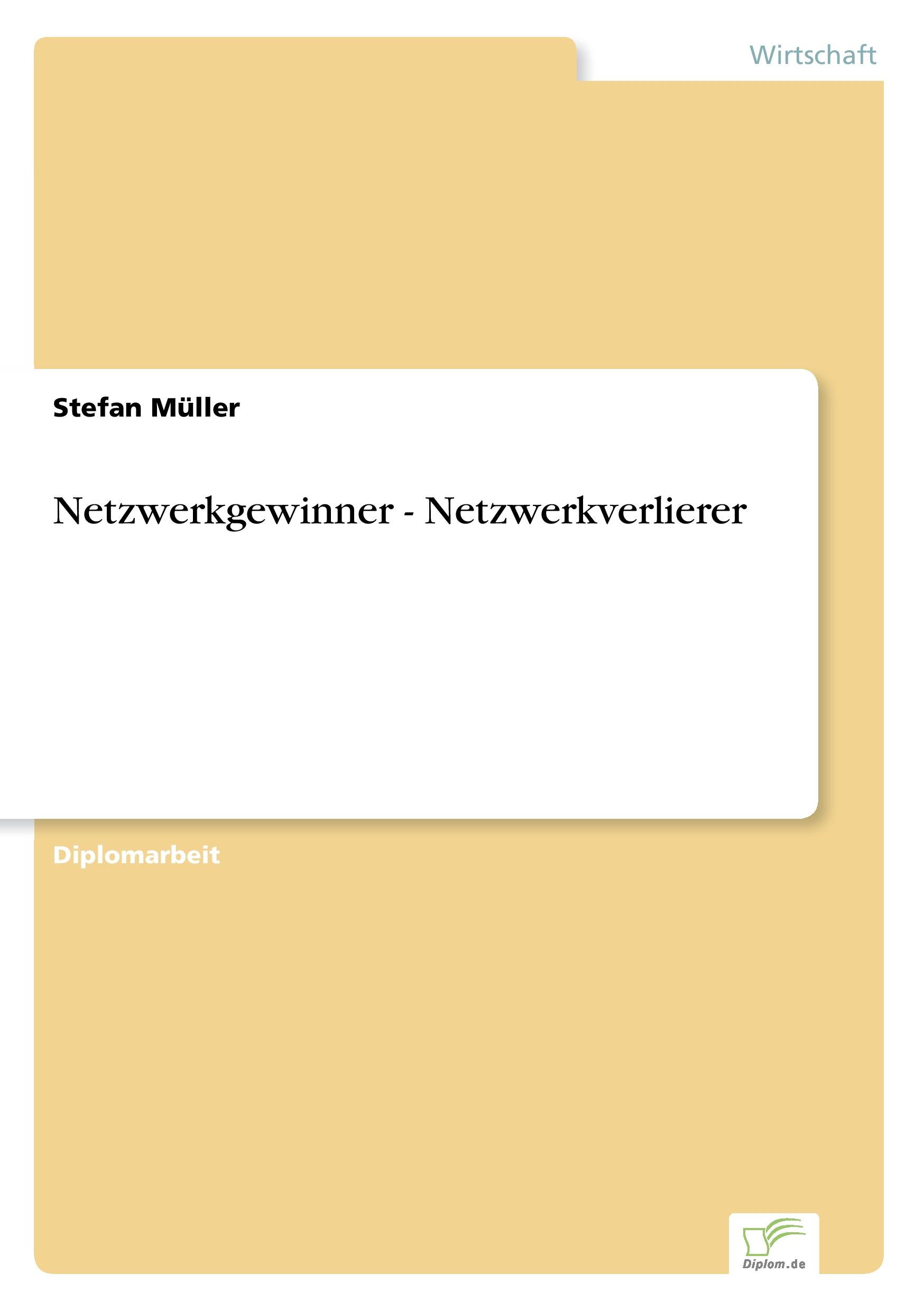 Vorderes Coverbild Netzwerkgewinner - Netzwerkverlierer