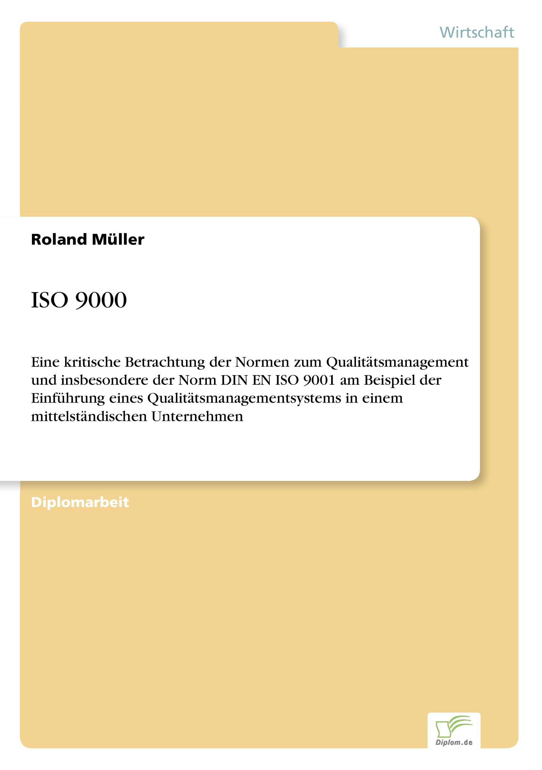 Vorderes Coverbild ISO 9000