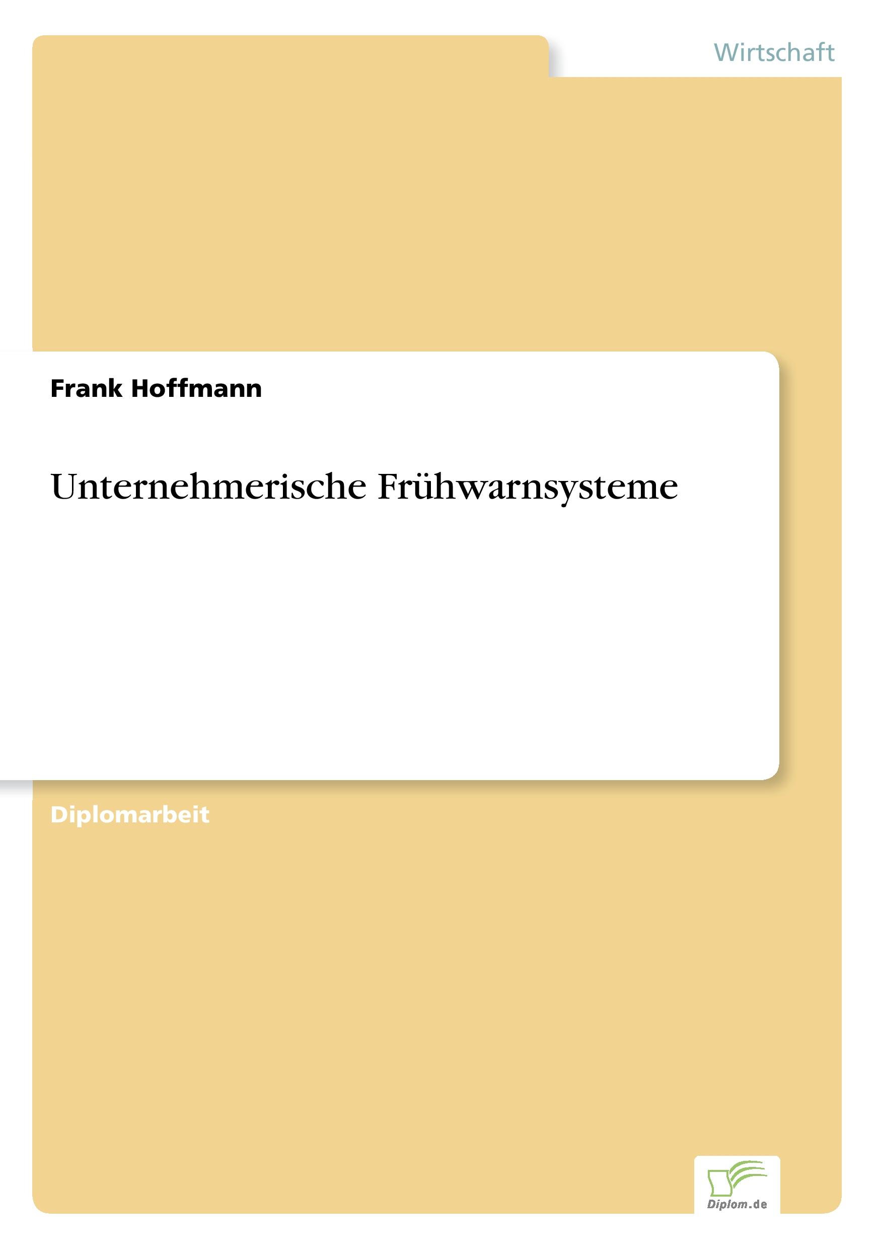 Vorderes Coverbild Unternehmerische Frühwarnsysteme