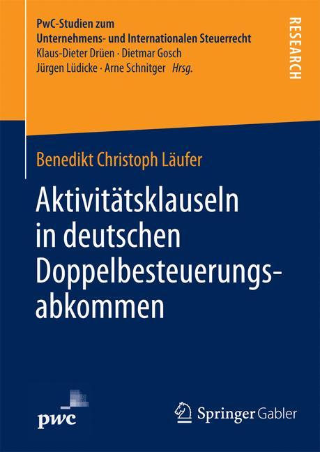 Vorderes Coverbild Aktivitätsklauseln in deutschen Doppelbesteuerungsabkommen