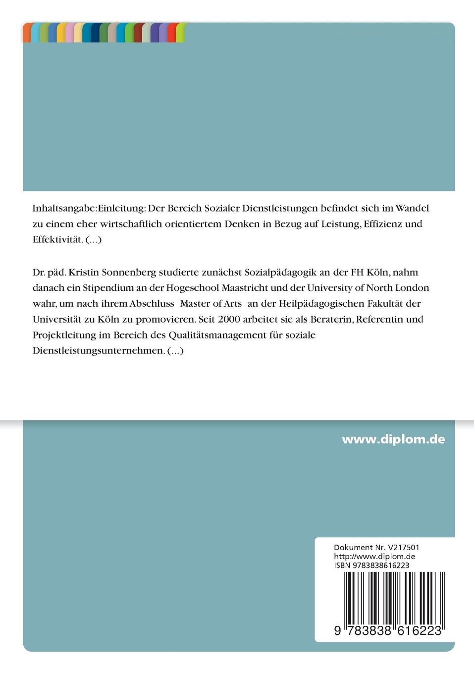 Rückseitencover Qualitätsmanagement - Am Beispiel der Jugendhilfe