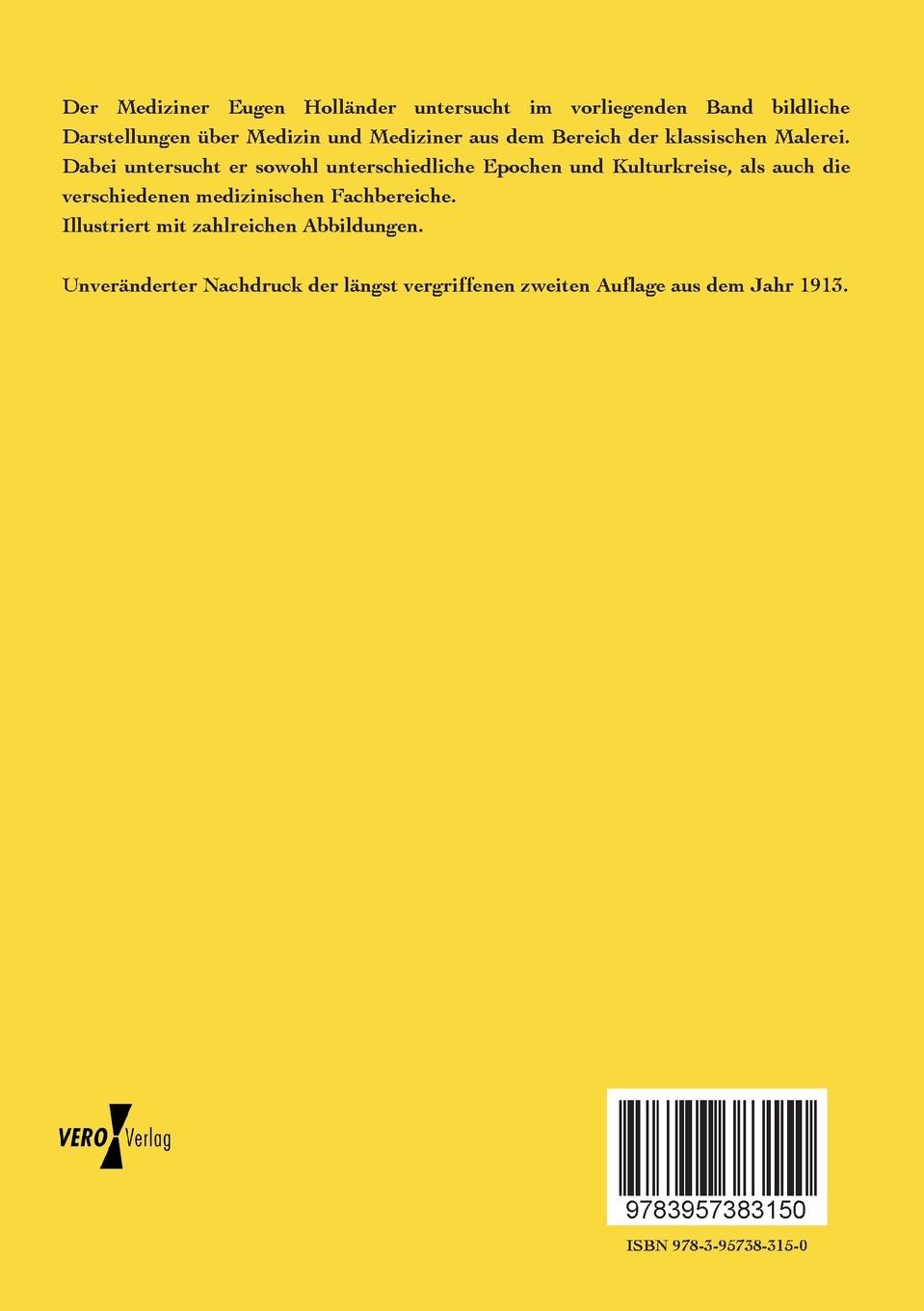 Rückseitencover Die Medizin in der klassischen Malerei