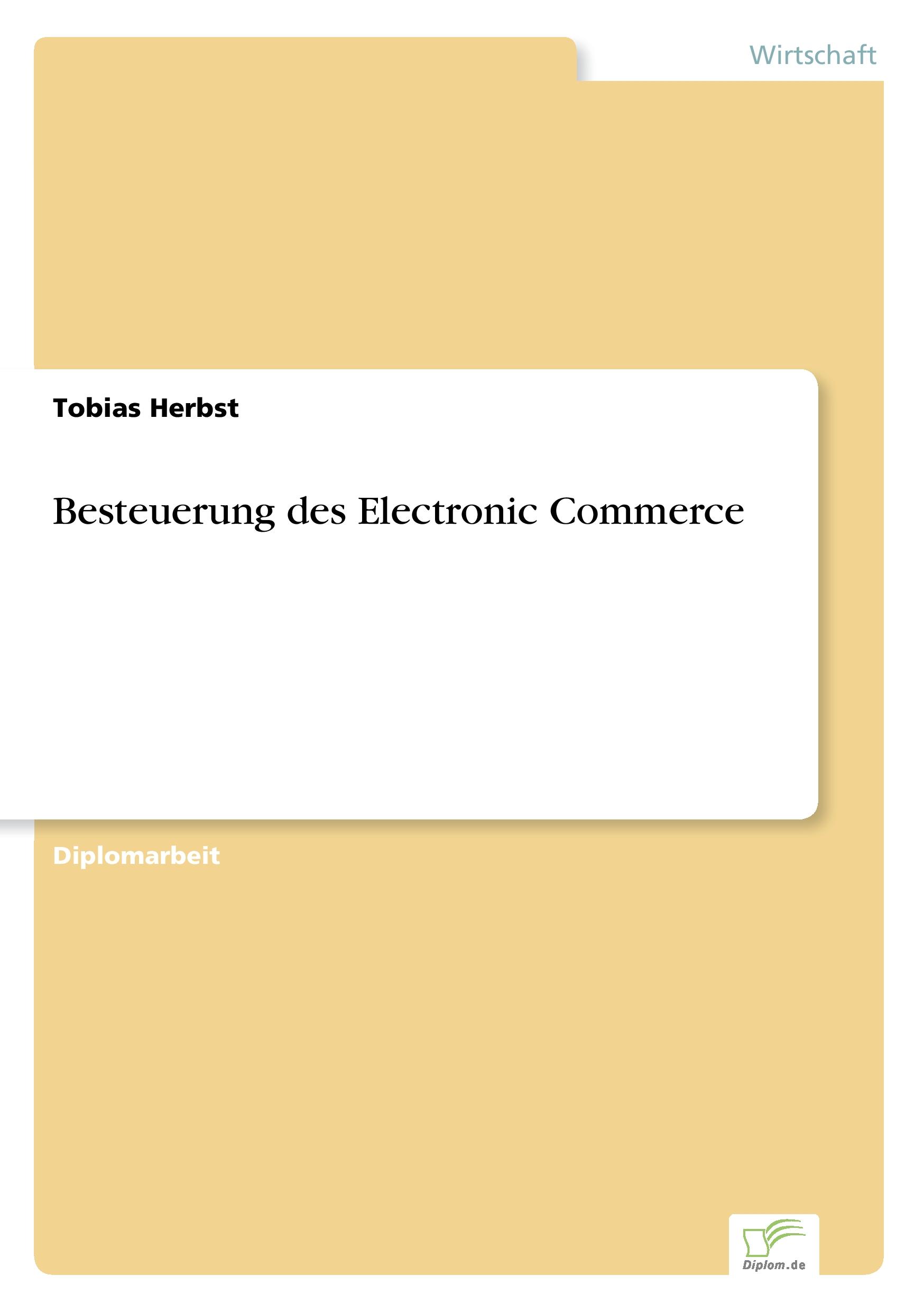 Vorderes Coverbild Besteuerung des Electronic Commerce