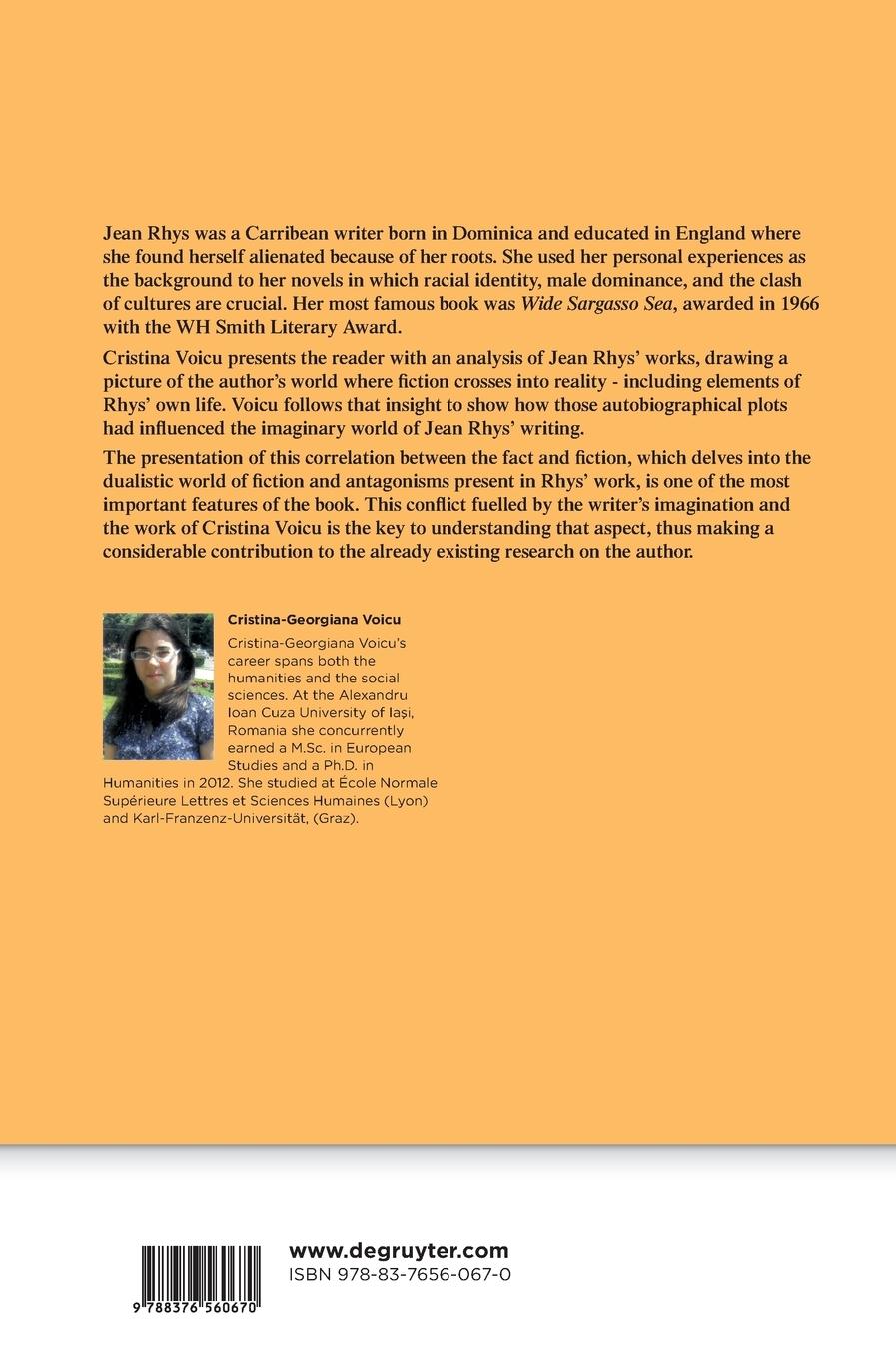 Rückseitencover Exploring Cultural Identities in Jean Rhys' Fiction