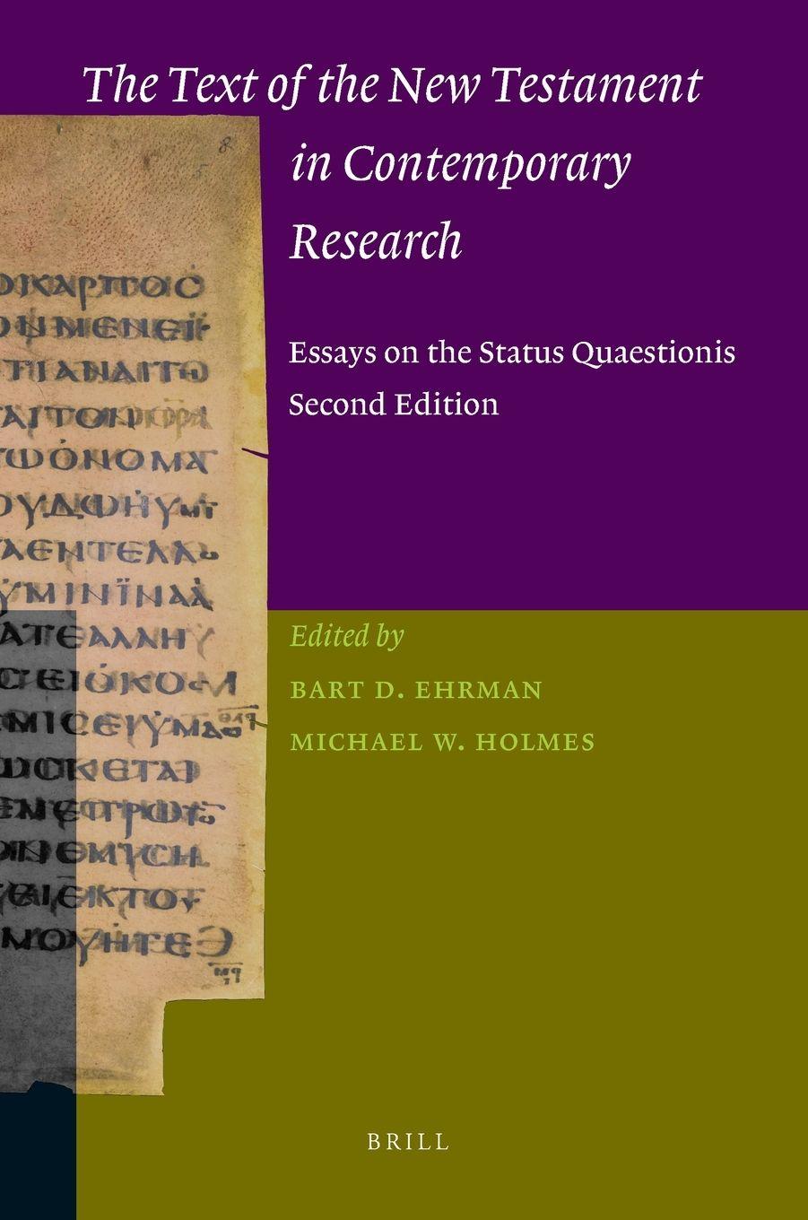 Vorderes Coverbild The Text of the New Testament in Contemporary Research