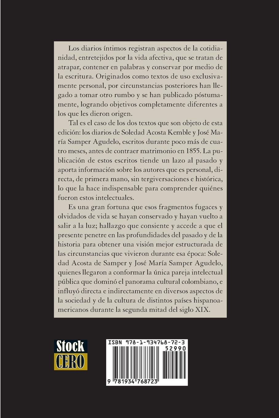 Rückseitencover Los Diarios Intimos