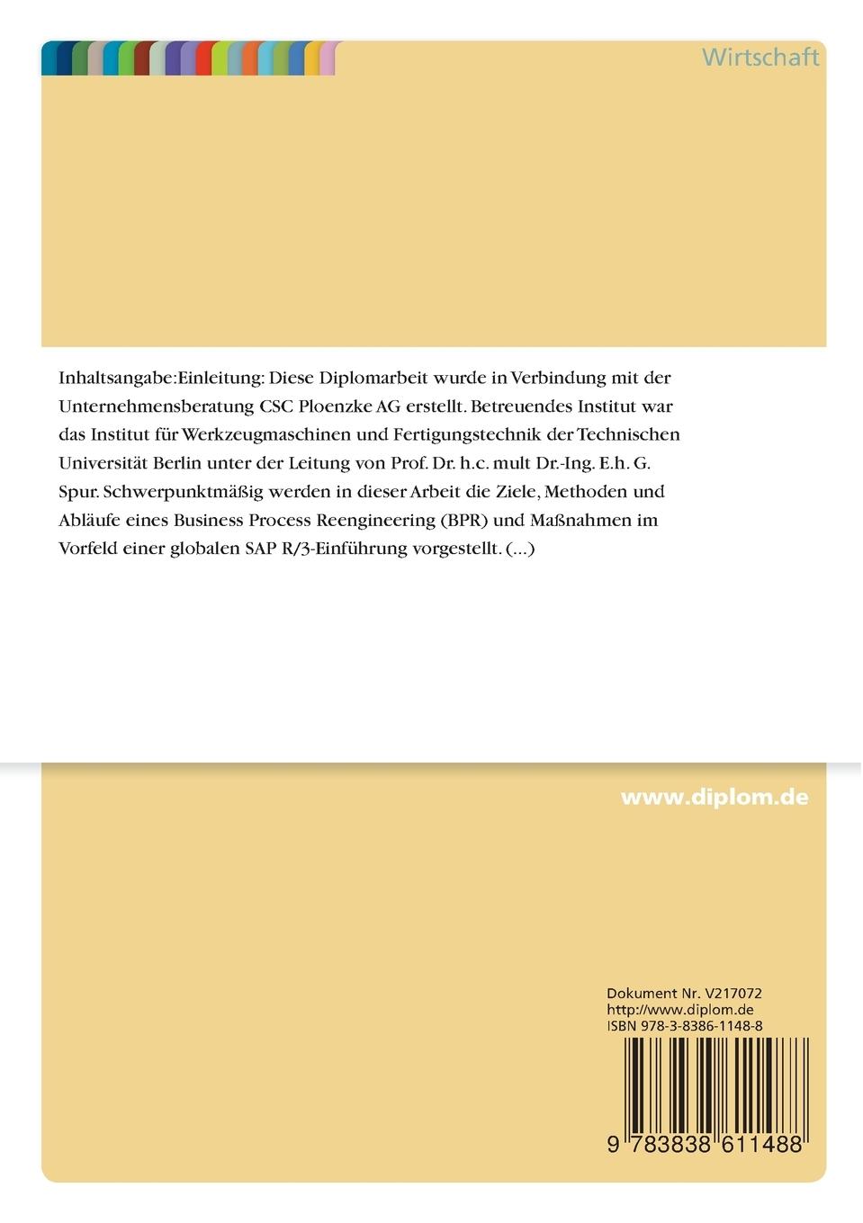 Rückseitencover Re-Engineering des Absatzplanungsprozesses im Vorfeld einer globalen SAP R/3-Einführung