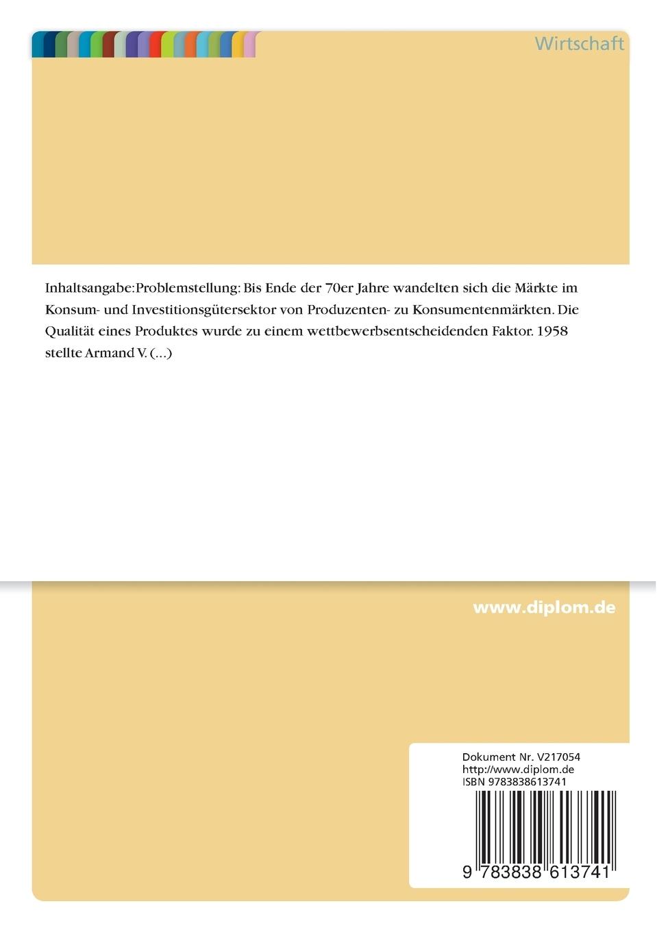 Rückseitencover Qualitätskosten / Qualitätskostenerfassung