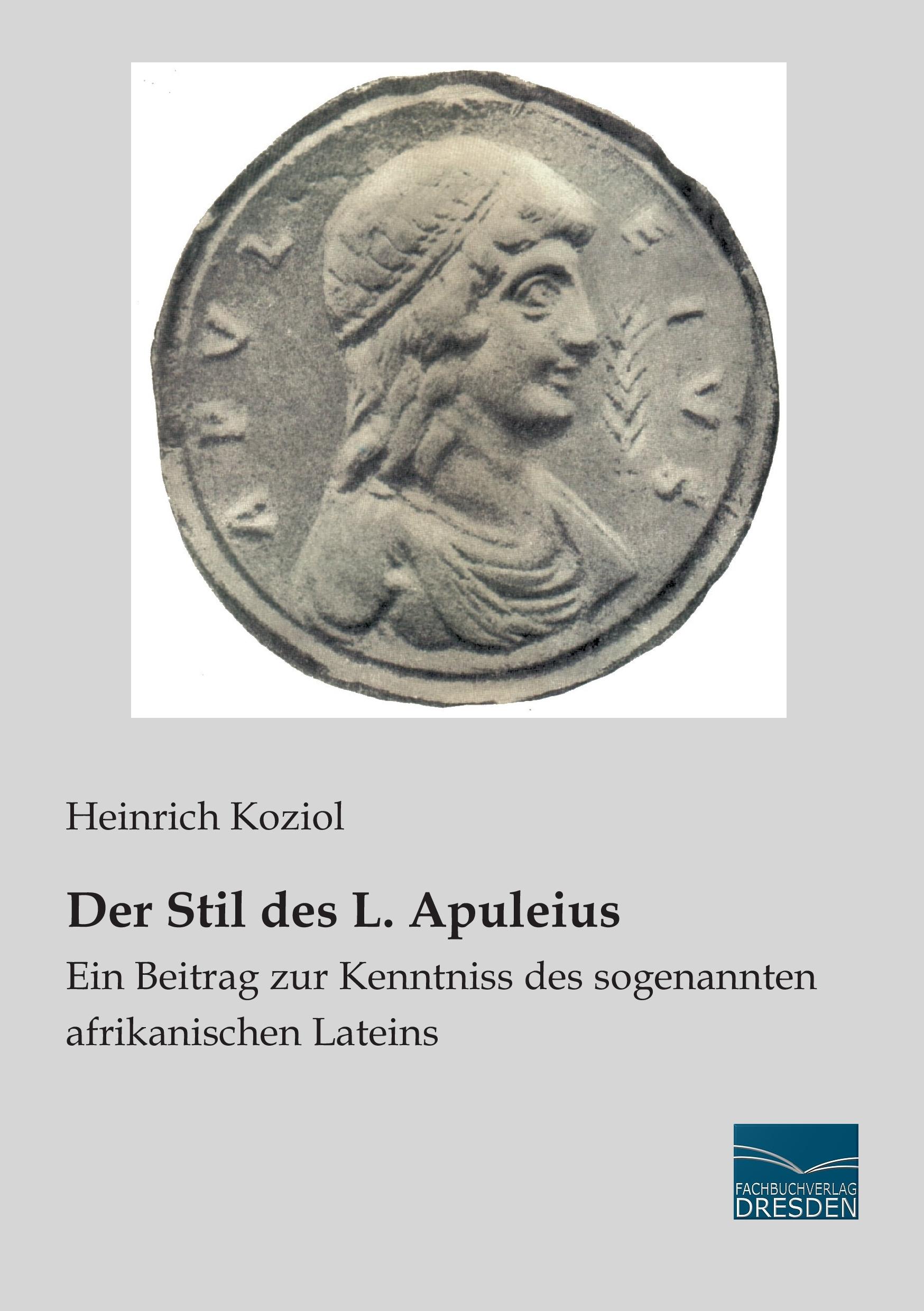 Vorderes Coverbild Der Stil des L. Apuleius