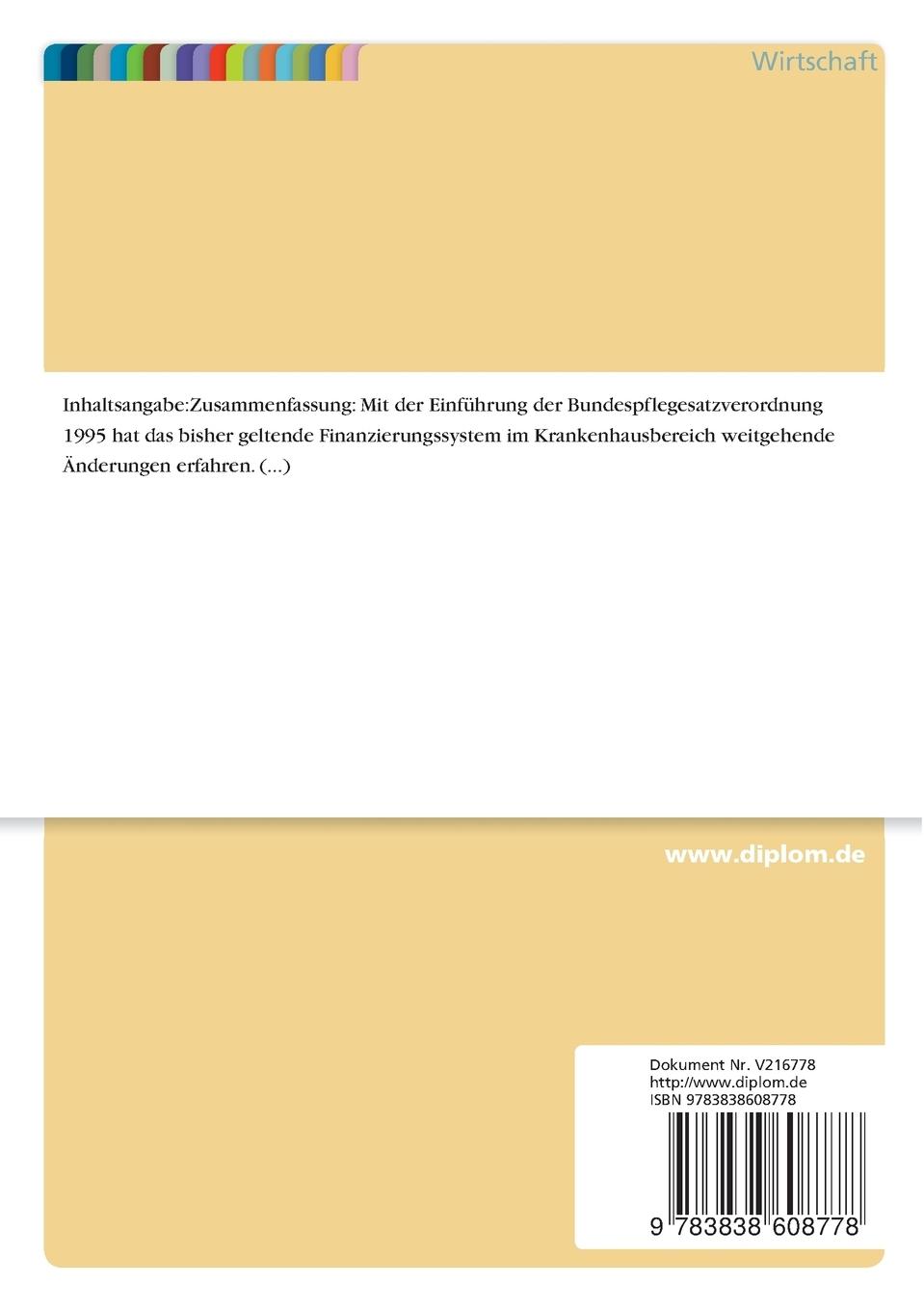 Rückseitencover Darstellung der Vollkostenrechnung und der Teilkostenrechnung unter Berücksichtigung der Kostenausgliederung bei Fallpauschalen