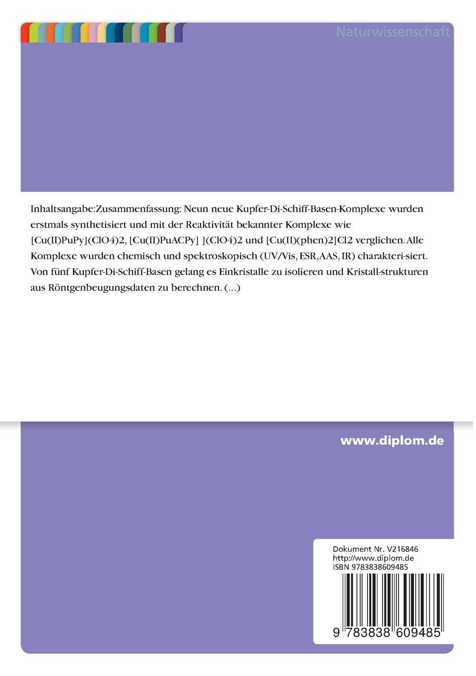 Rückseitencover Struktur- und Funktionsanaloga der Cu,Zn-Superoxid-Dismutase