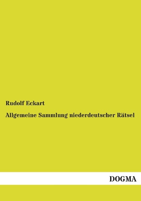 Vorderes Coverbild Allgemeine Sammlung niederdeutscher Rätsel