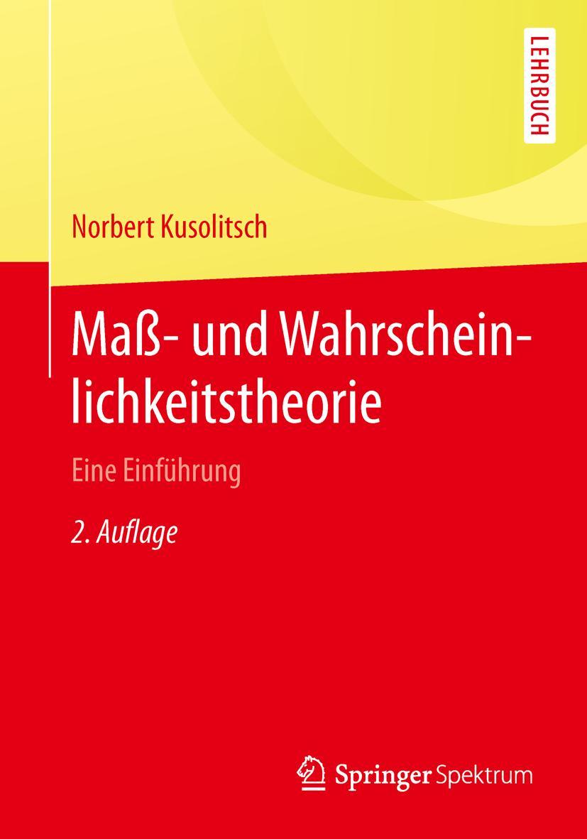 Vorderes Coverbild Maß-  und Wahrscheinlichkeitstheorie