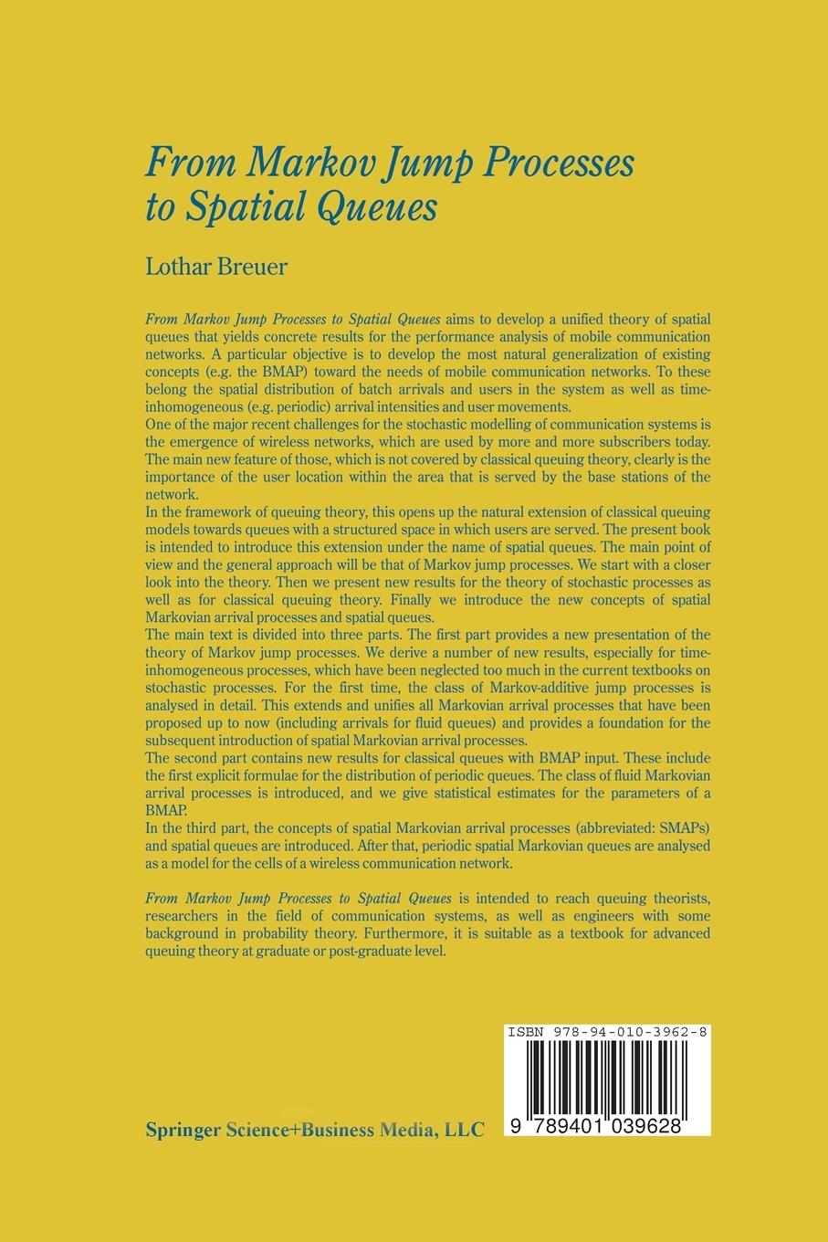 Rückseitencover From Markov Jump Processes to Spatial Queues