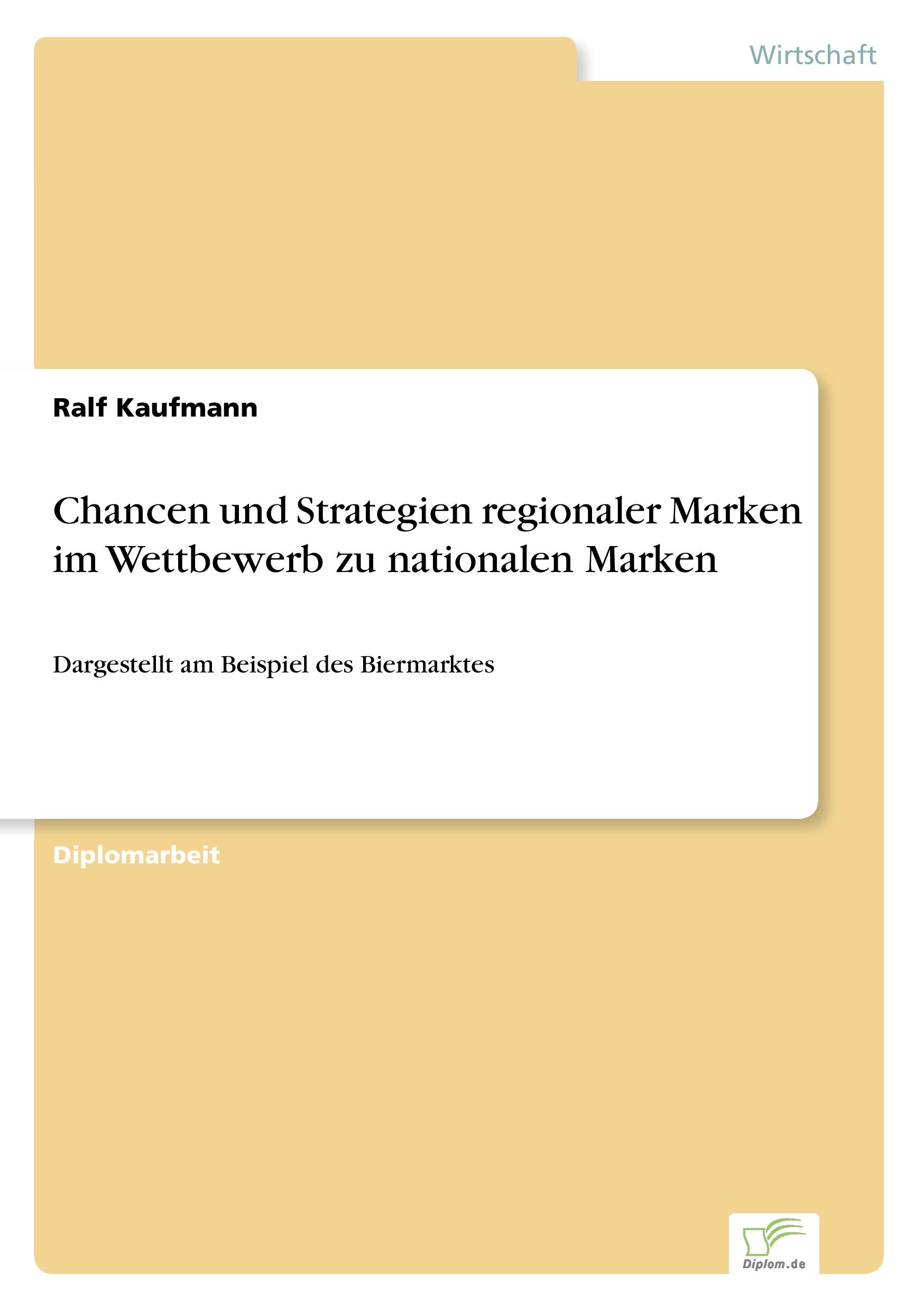 Vorderes Coverbild Chancen und Strategien regionaler Marken im Wettbewerb zu nationalen Marken