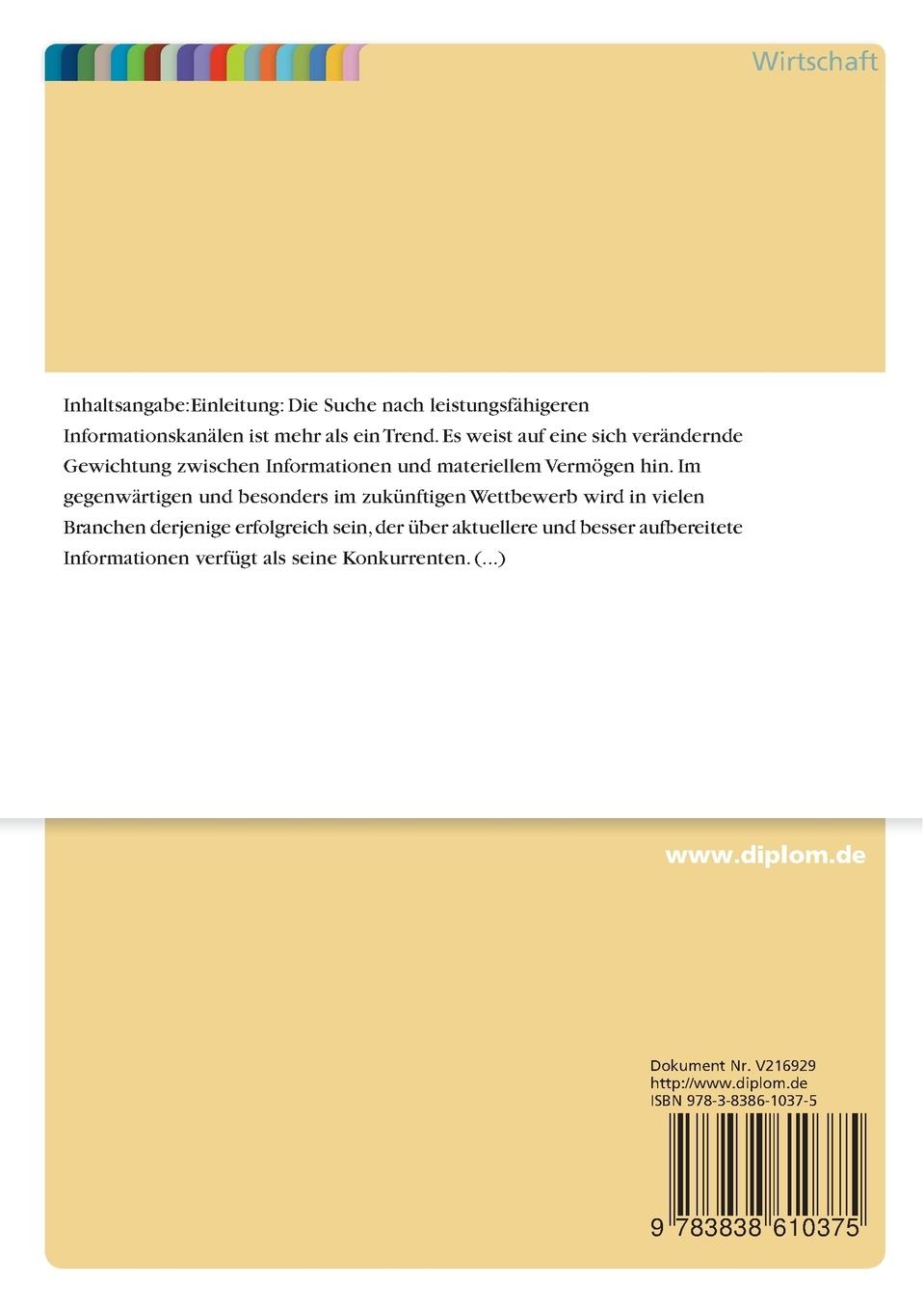 Rückseitencover Geschäftsberichterstattung im Internet