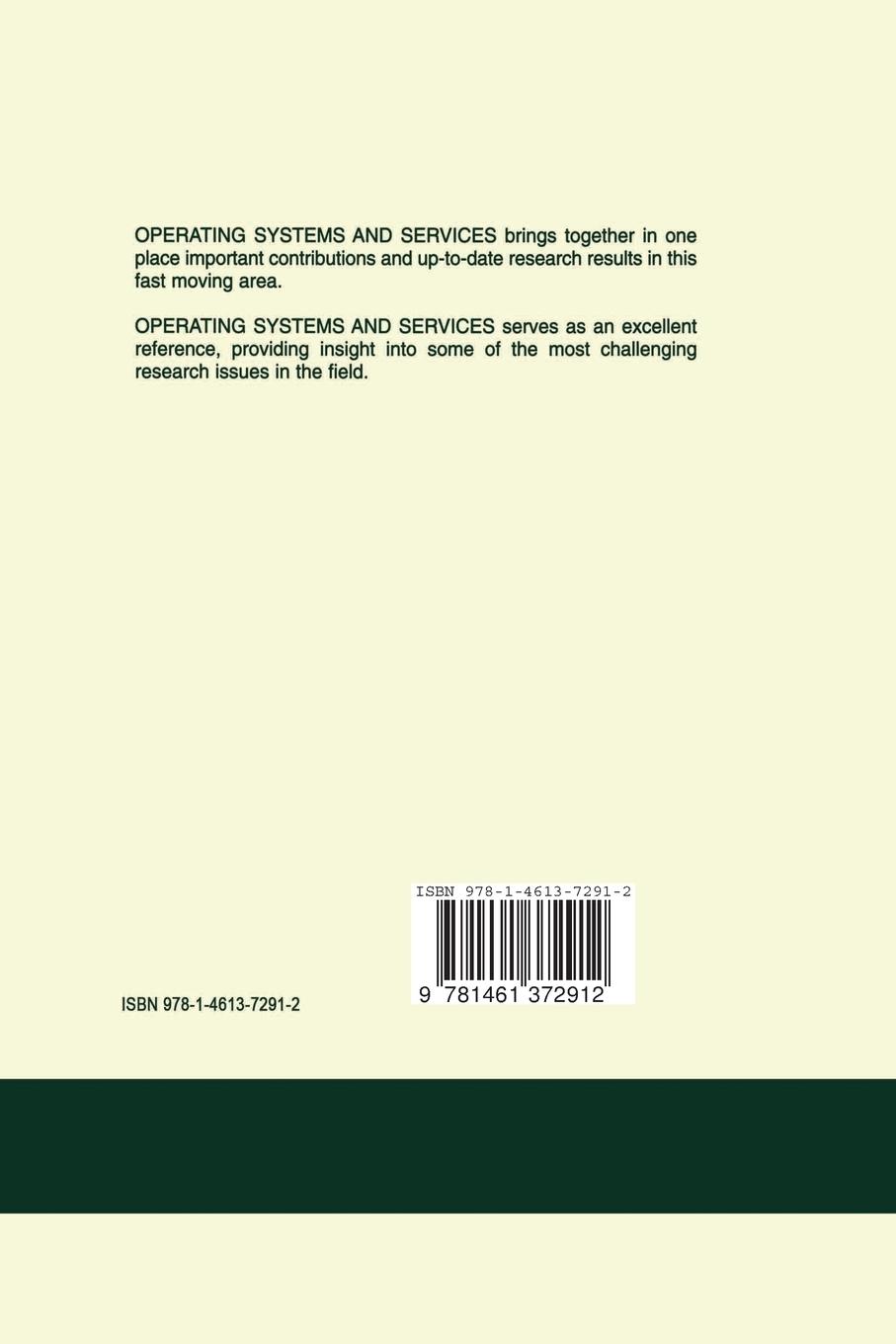 Rückseitencover Operating Systems and Services