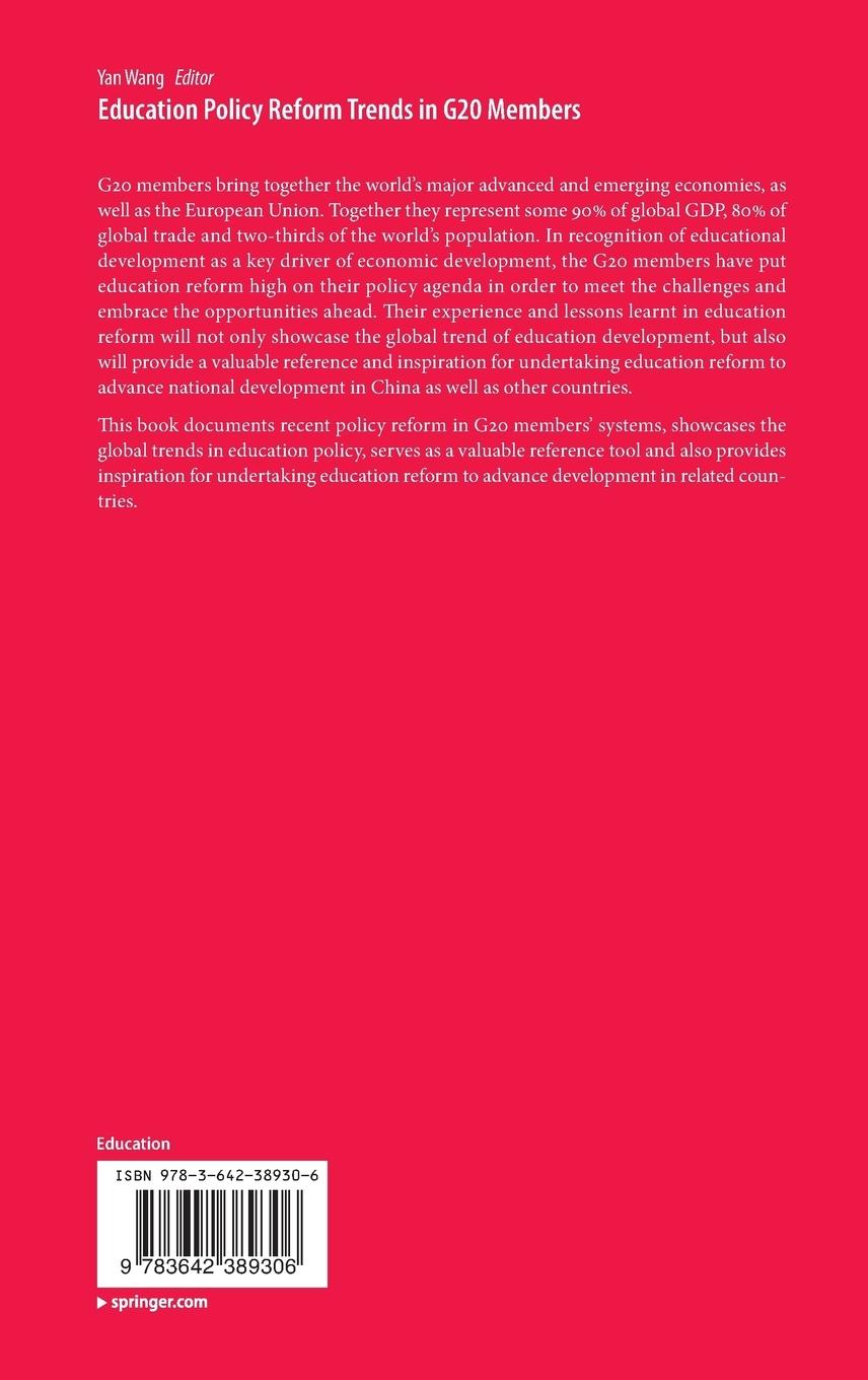 Rückseitencover Education Policy Reform Trends in G20 Members