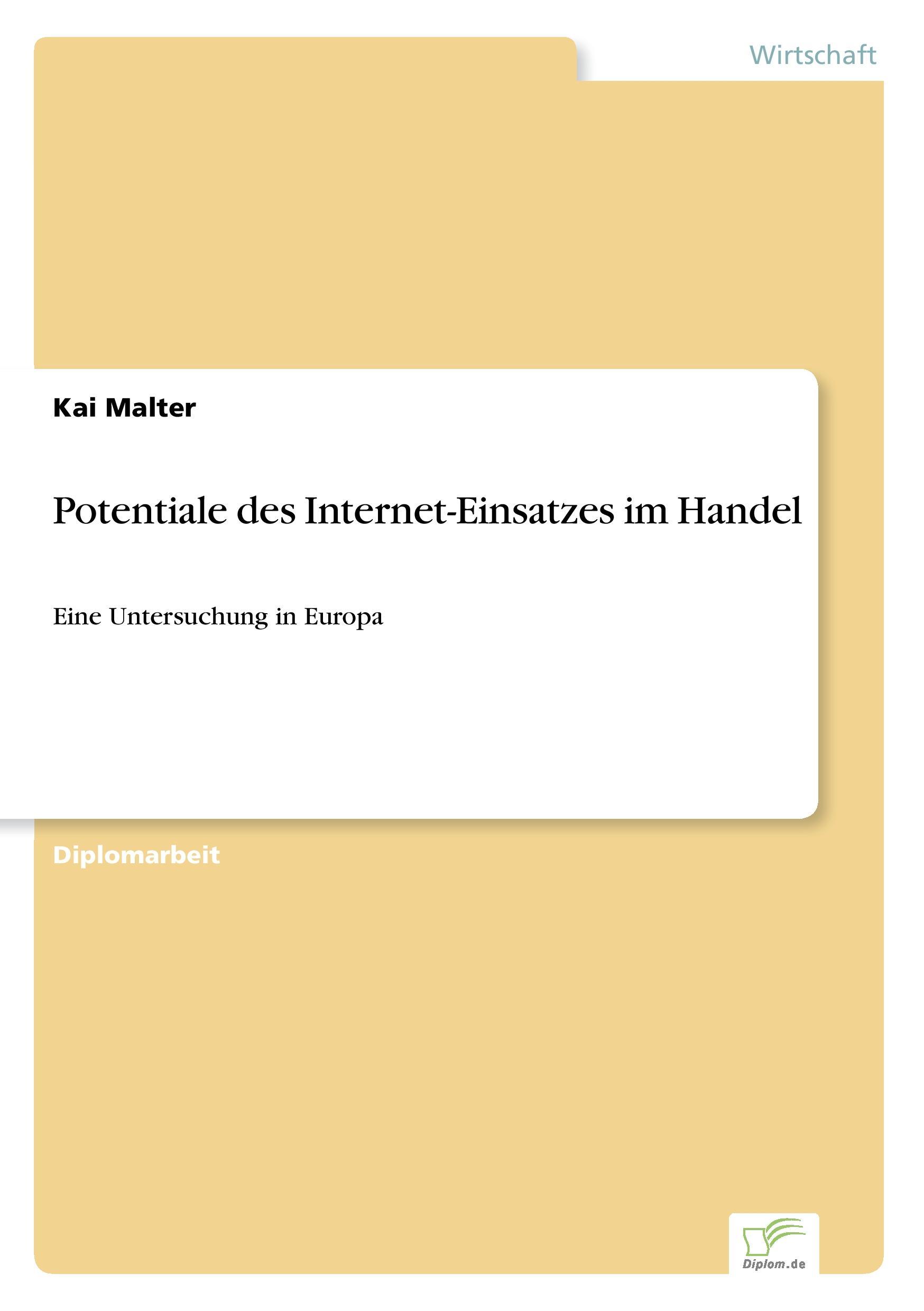 Vorderes Coverbild Potentiale des Internet-Einsatzes im Handel