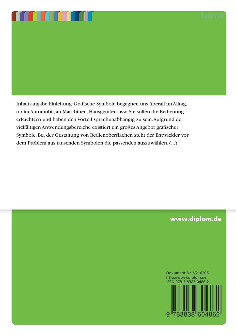 Rückseitencover Entwicklung eines Zugriffssystems zu textlosen Sinnbildern nach DIN 30600