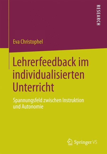 Vorderes Coverbild Lehrerfeedback im individualisierten Unterricht