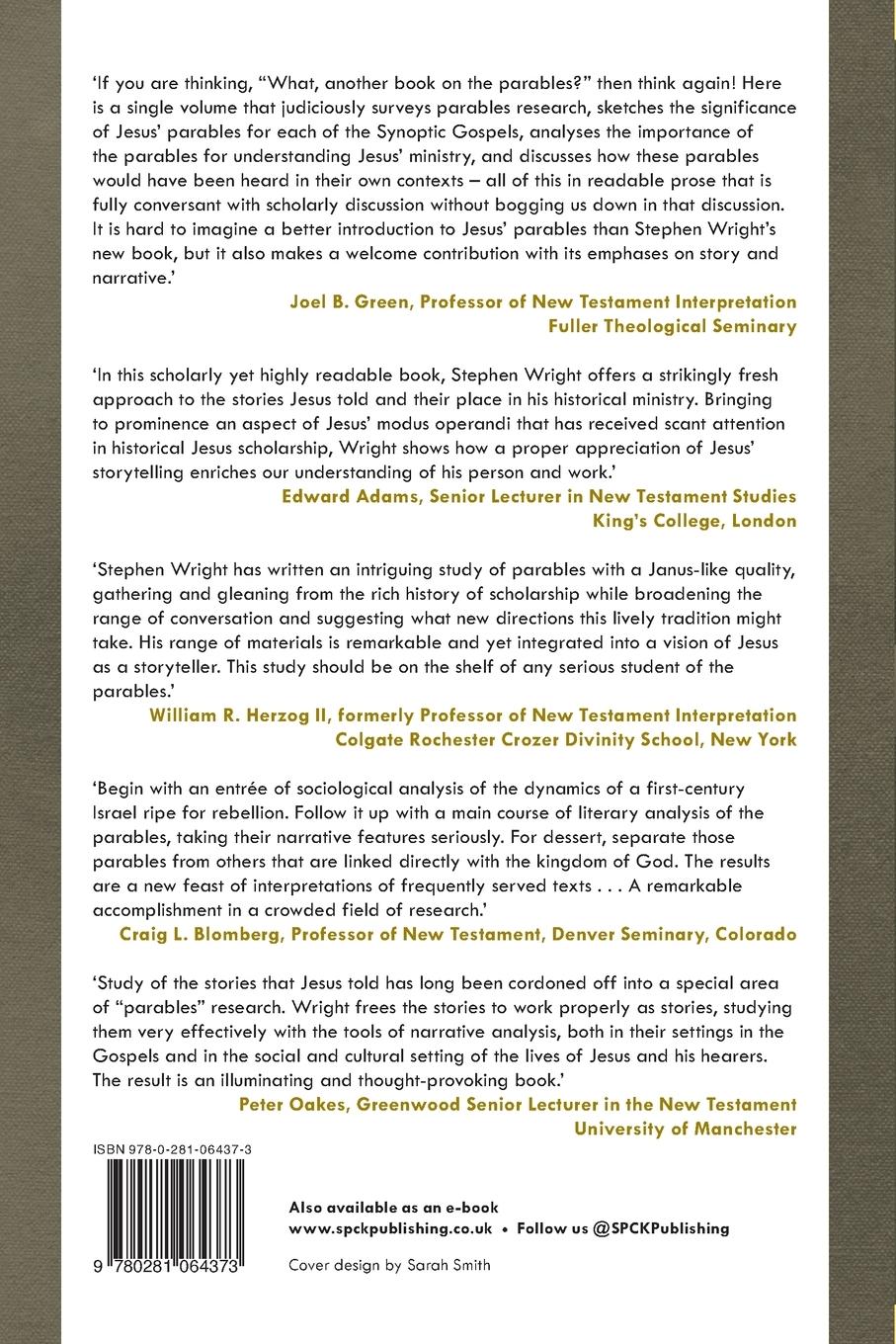 Rückseitencover Jesus the Storyteller