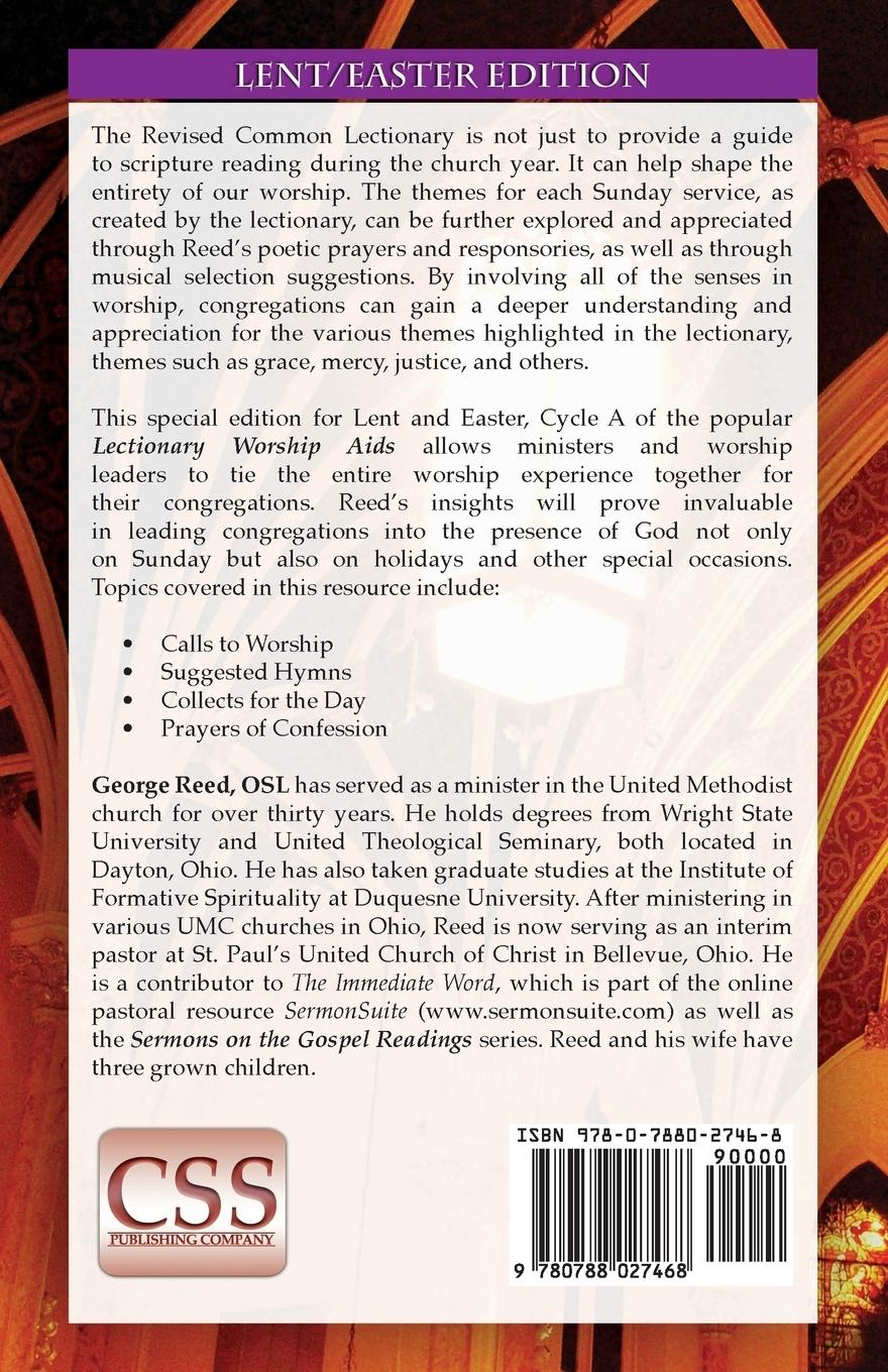 Rückseitencover Lectionary Worship AIDS, Cycle a - Lent / Easter Edition