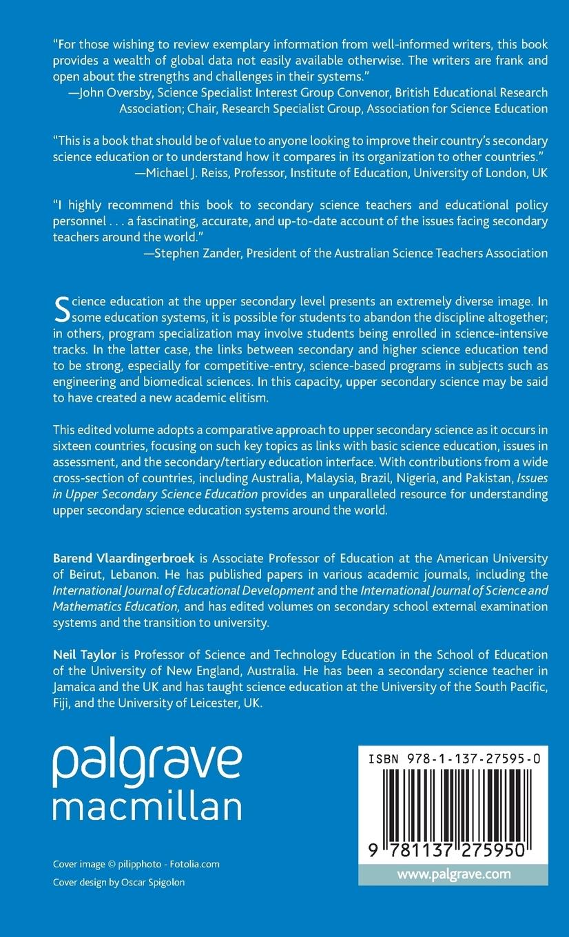 Rückseitencover Issues in Upper Secondary Science Education