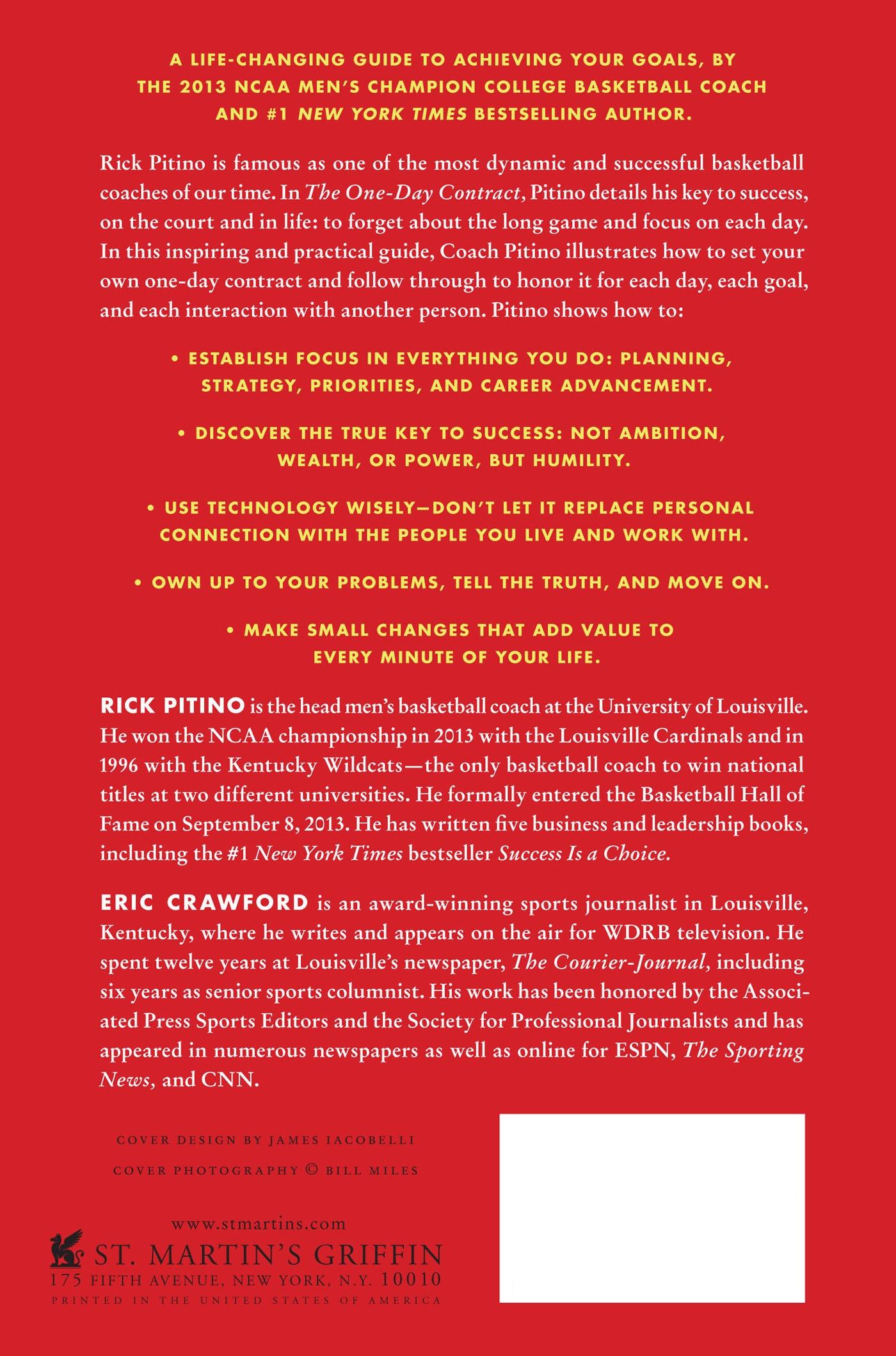 Rückseitencover THE ONE DAY CONTRACT