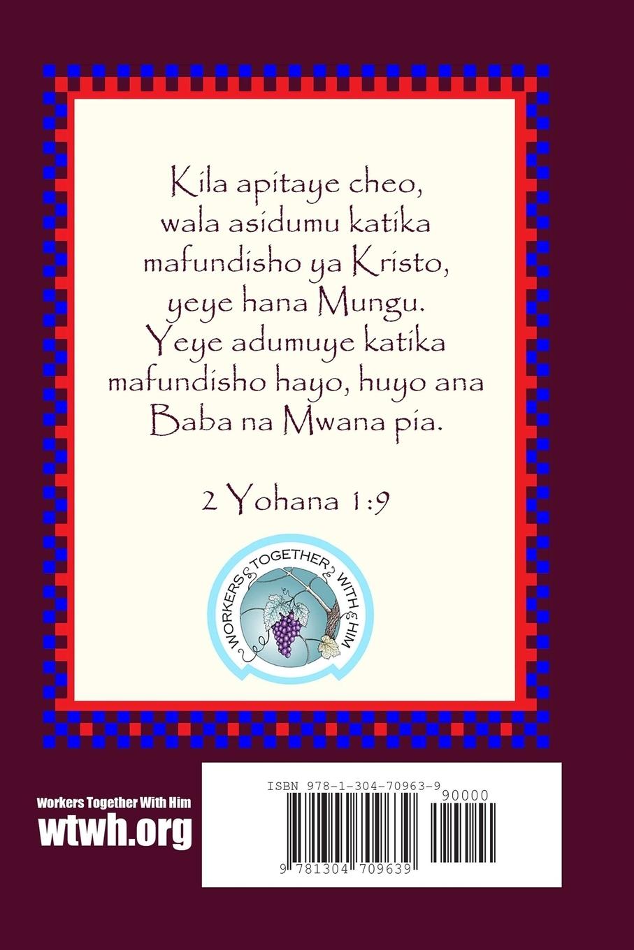 Rückseitencover KANUNI ZA MAFUNDISHO YA KRISTO