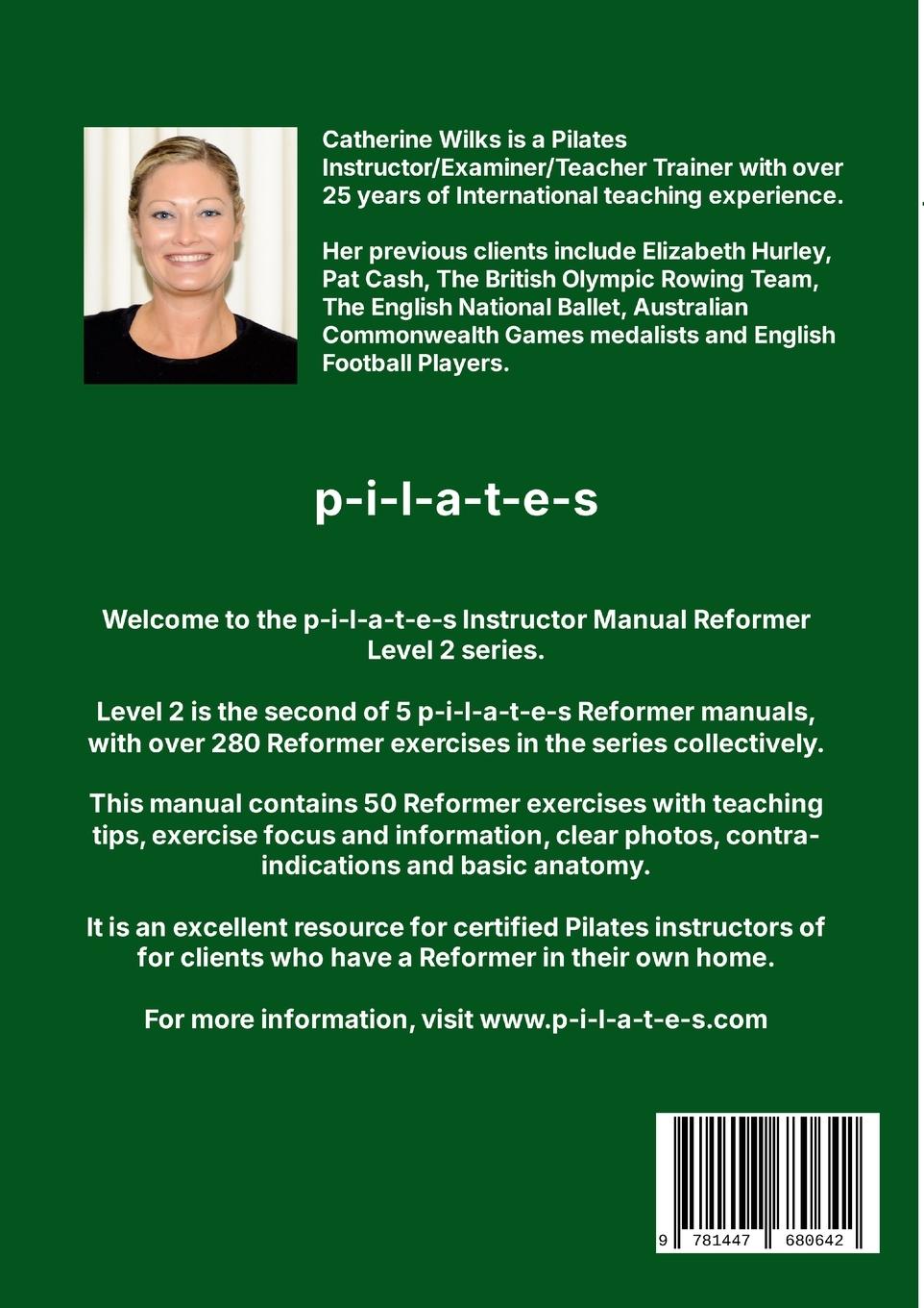 Rückseitencover p-i-l-a-t-e-s Instructor Manual Reformer Level 2