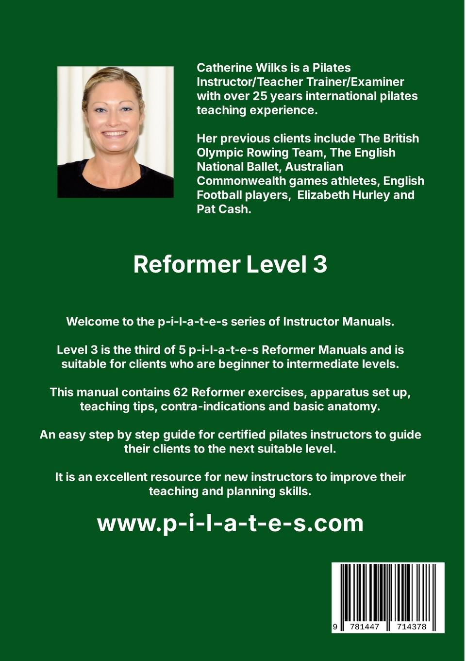 Rückseitencover p-i-l-a-t-e-s Instructor Manual Reformer Level 3