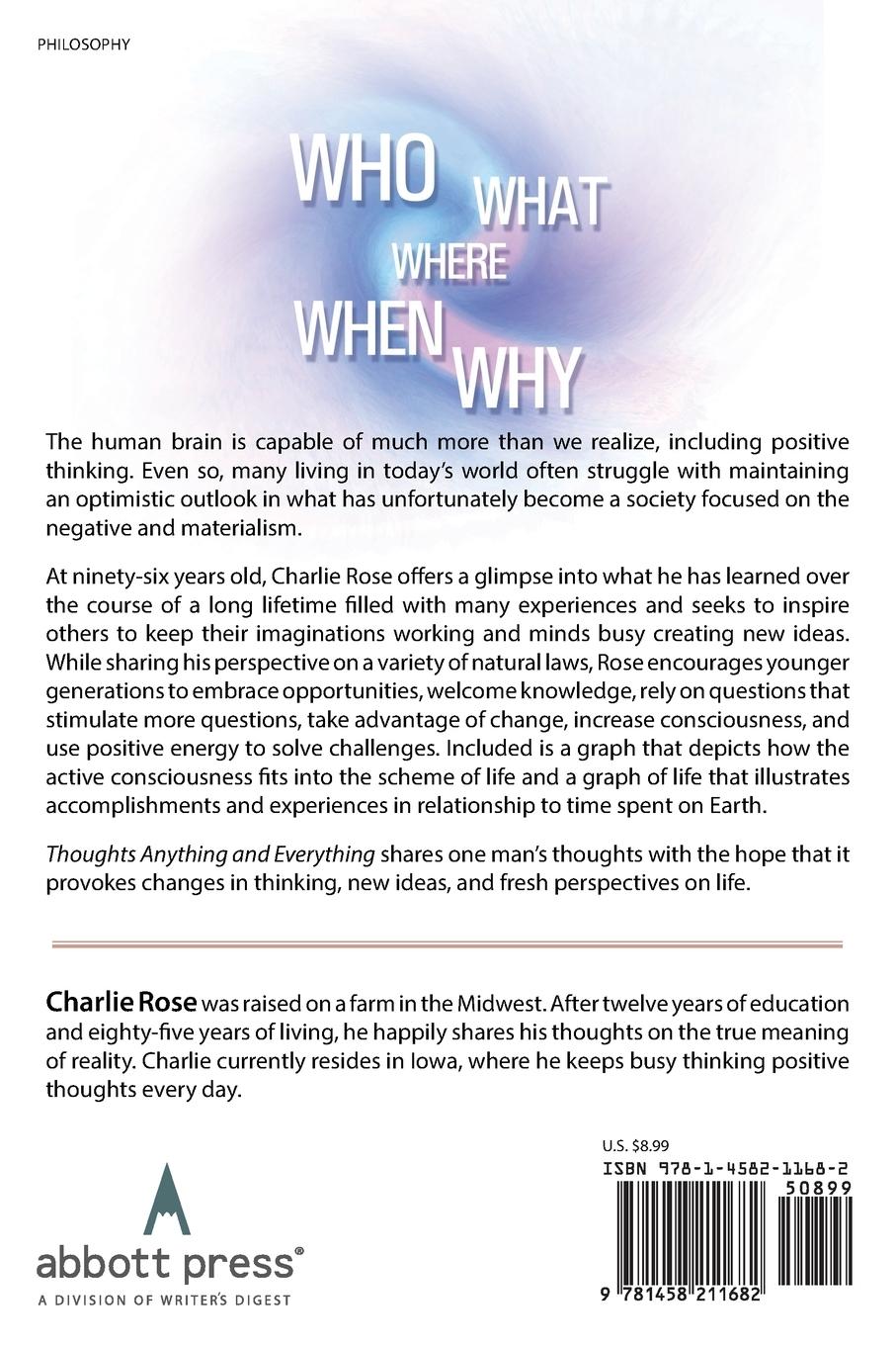 Rückseitencover Thoughts Anything and Everything