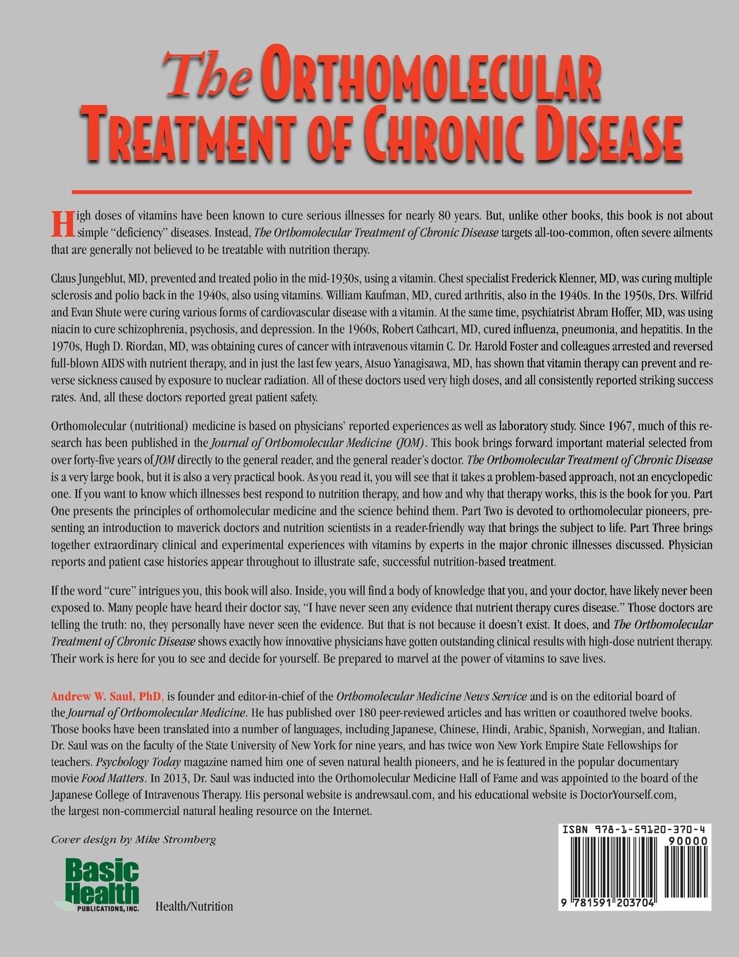 Rückseitencover Orthomolecular Treatment of Chronic Disease