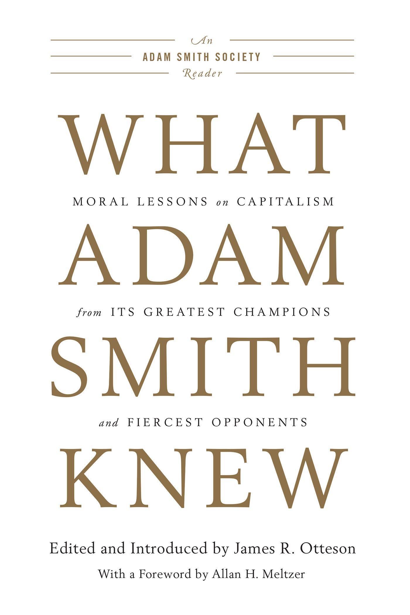 Vorderes Coverbild What Adam Smith Knew