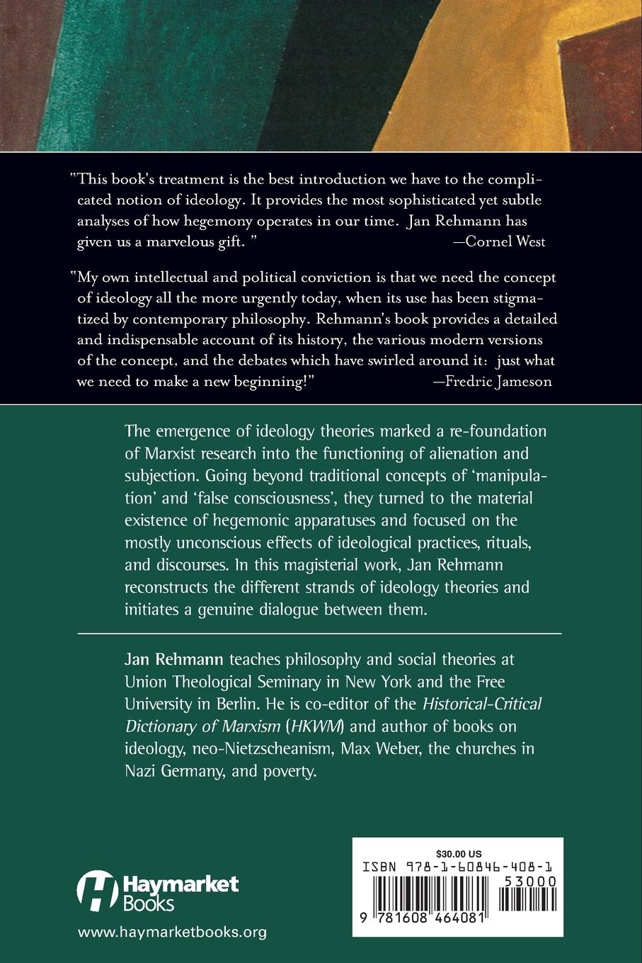 Rückseitencover Theories of Ideology