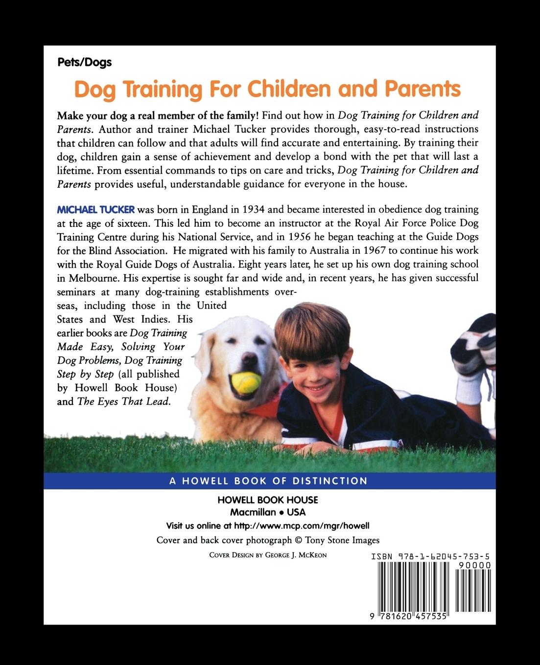 Rückseitencover Dog Training for Children & Parents